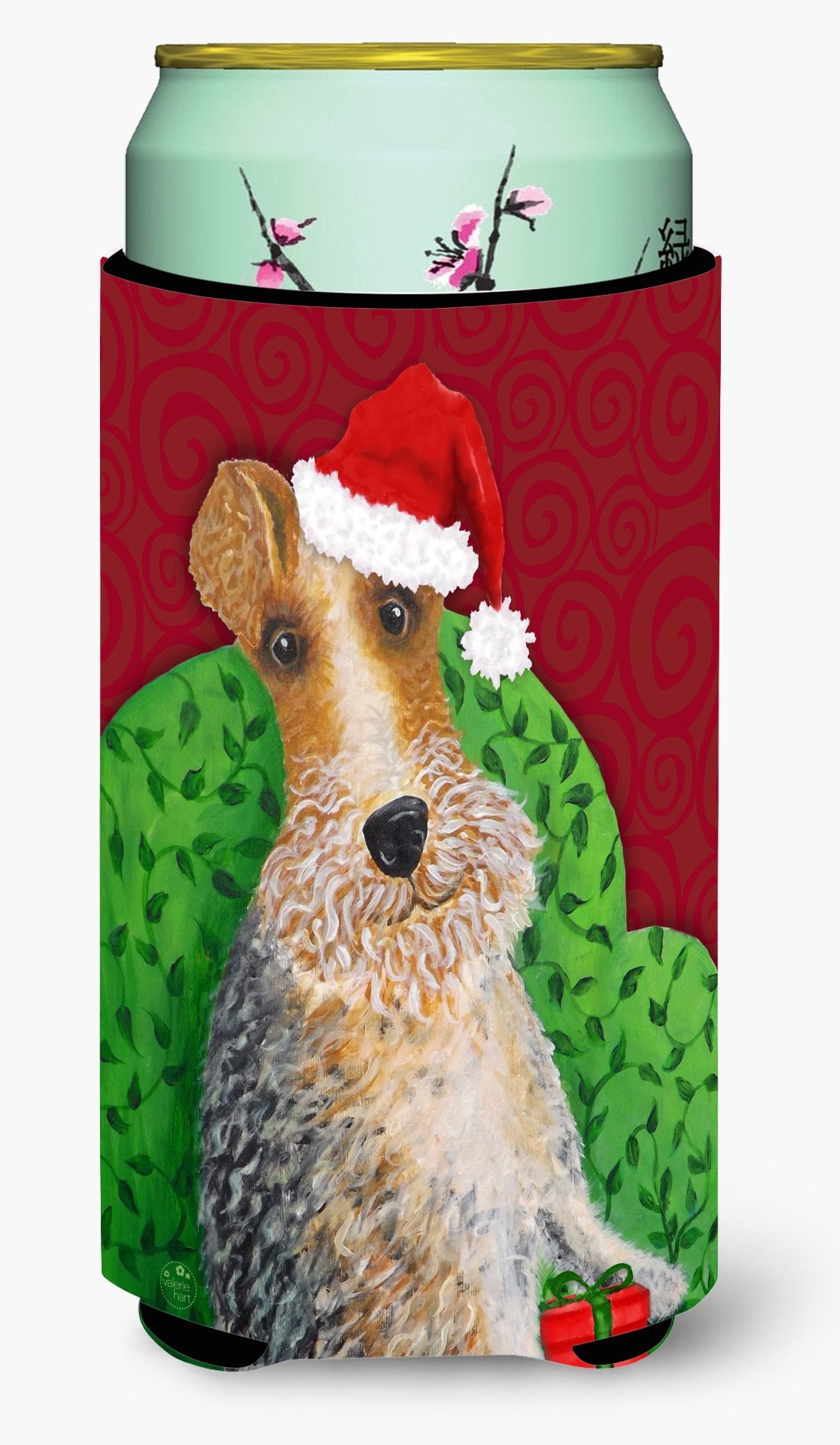 Wire Fox Terrier Christmas Tall Boy Beverage Insulator Hugger VHA3040TBC by Caroline's Treasures