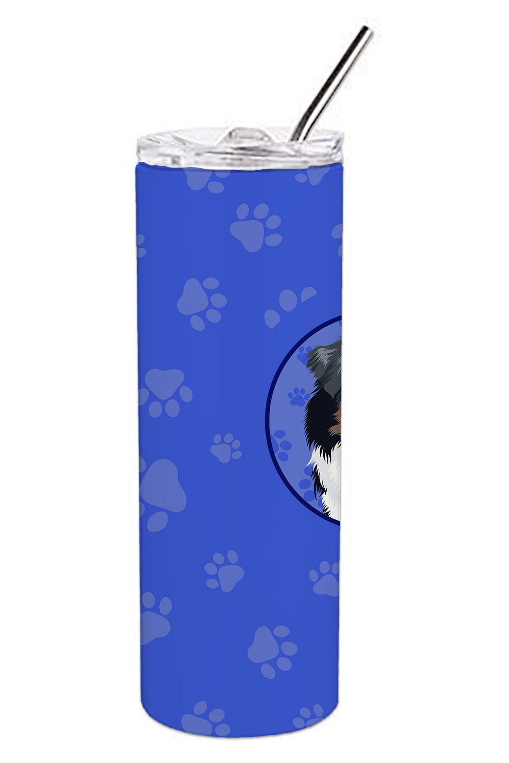 Buy this Australian Shepherd Black Tricolor #1  Stainless Steel 20 oz Skinny Tumbler