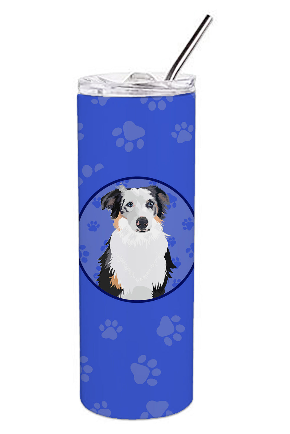 Buy this Australian Shepherd Blue Merle #1  Stainless Steel 20 oz Skinny Tumbler