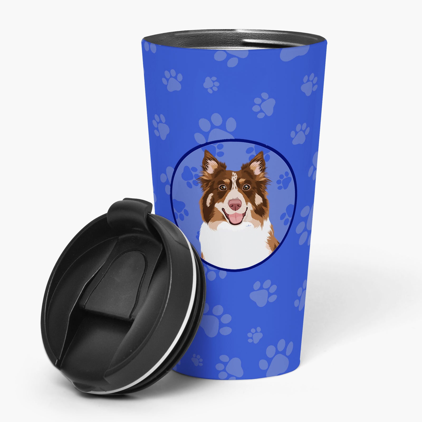 Buy this Australian Shepherd Red Tricolor #2  Stainless Steel 16 oz  Tumbler