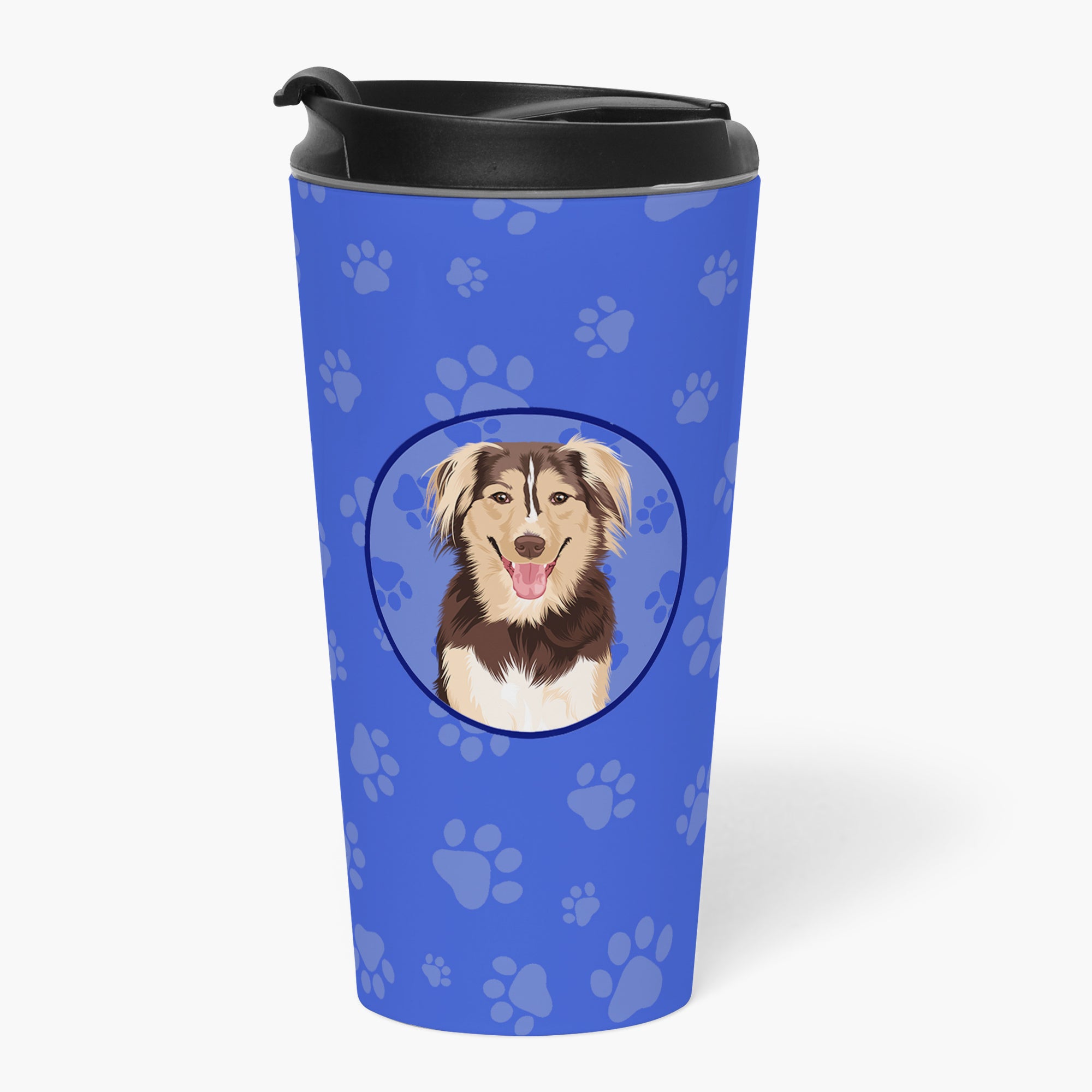 Buy this Australian Shepherd Red Tricolor #3  Stainless Steel 16 oz  Tumbler