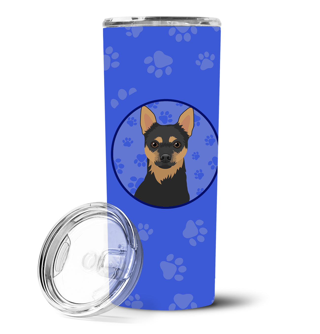 Chihuahua Black and Tan #1  Stainless Steel 20 oz Skinny Tumbler - the-store.com