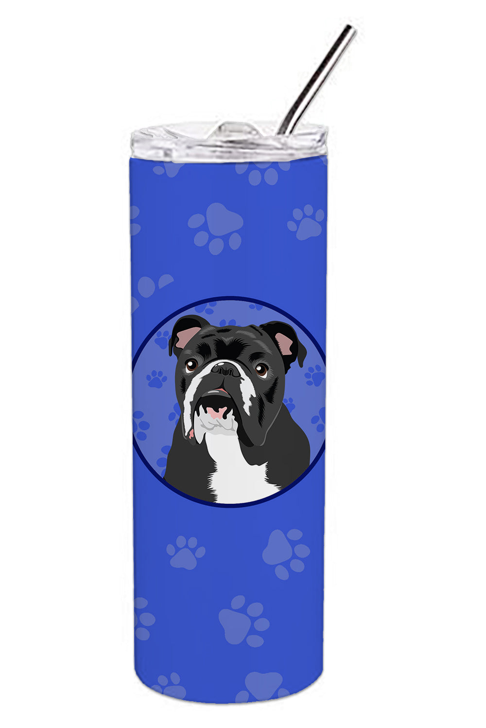 Buy this English Bulldog Black and White  Stainless Steel 20 oz Skinny Tumbler