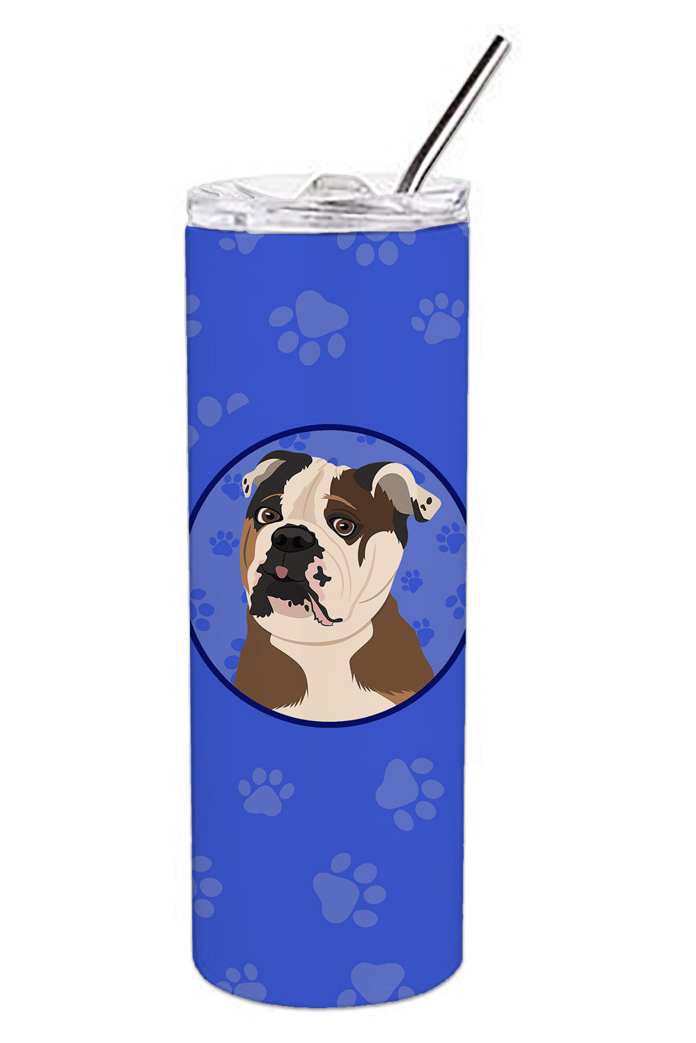 Buy this English Bulldog Chocolate Tan  Stainless Steel 20 oz Skinny Tumbler