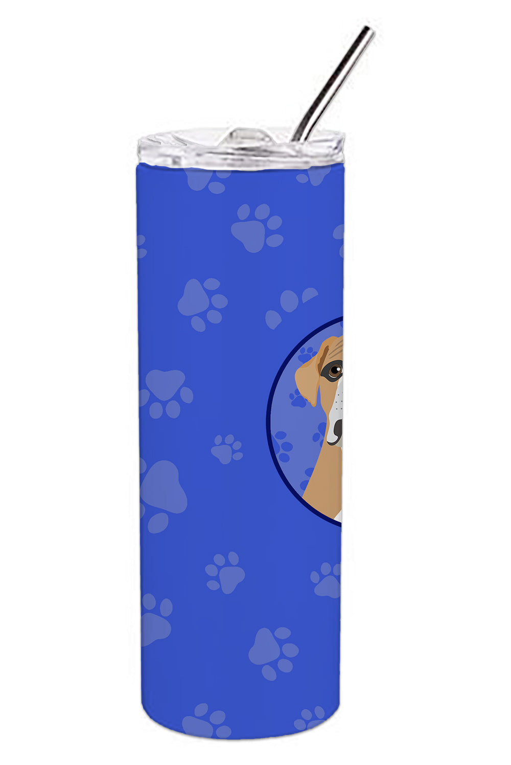 English Bulldog Fawn and White  Stainless Steel 20 oz Skinny Tumbler - the-store.com