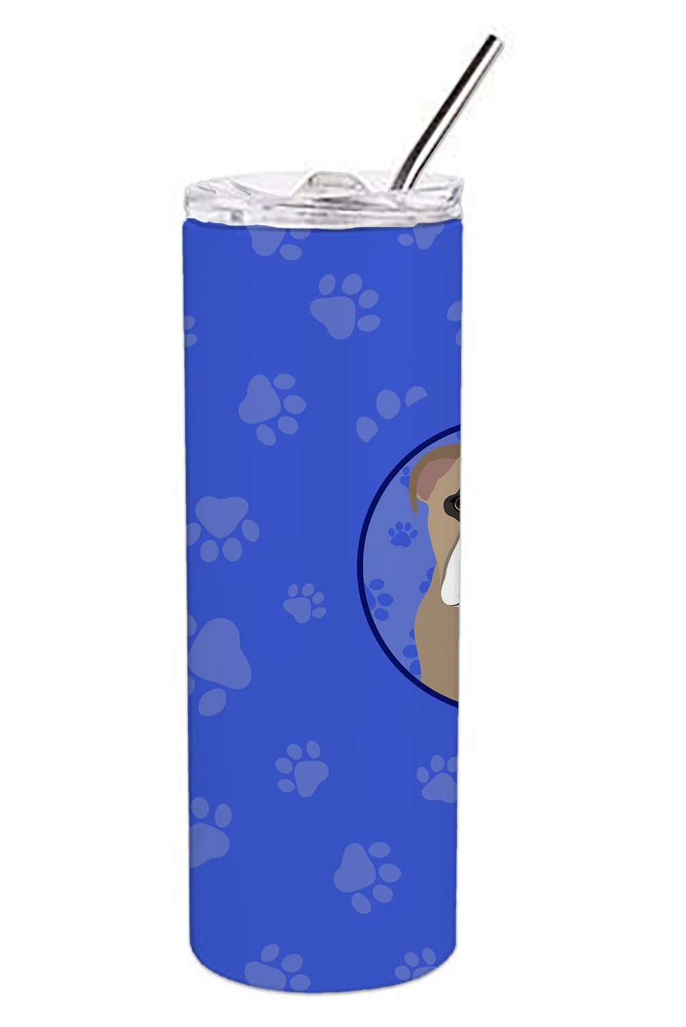 Buy this English Bulldog Lilac Tricolor  Stainless Steel 20 oz Skinny Tumbler