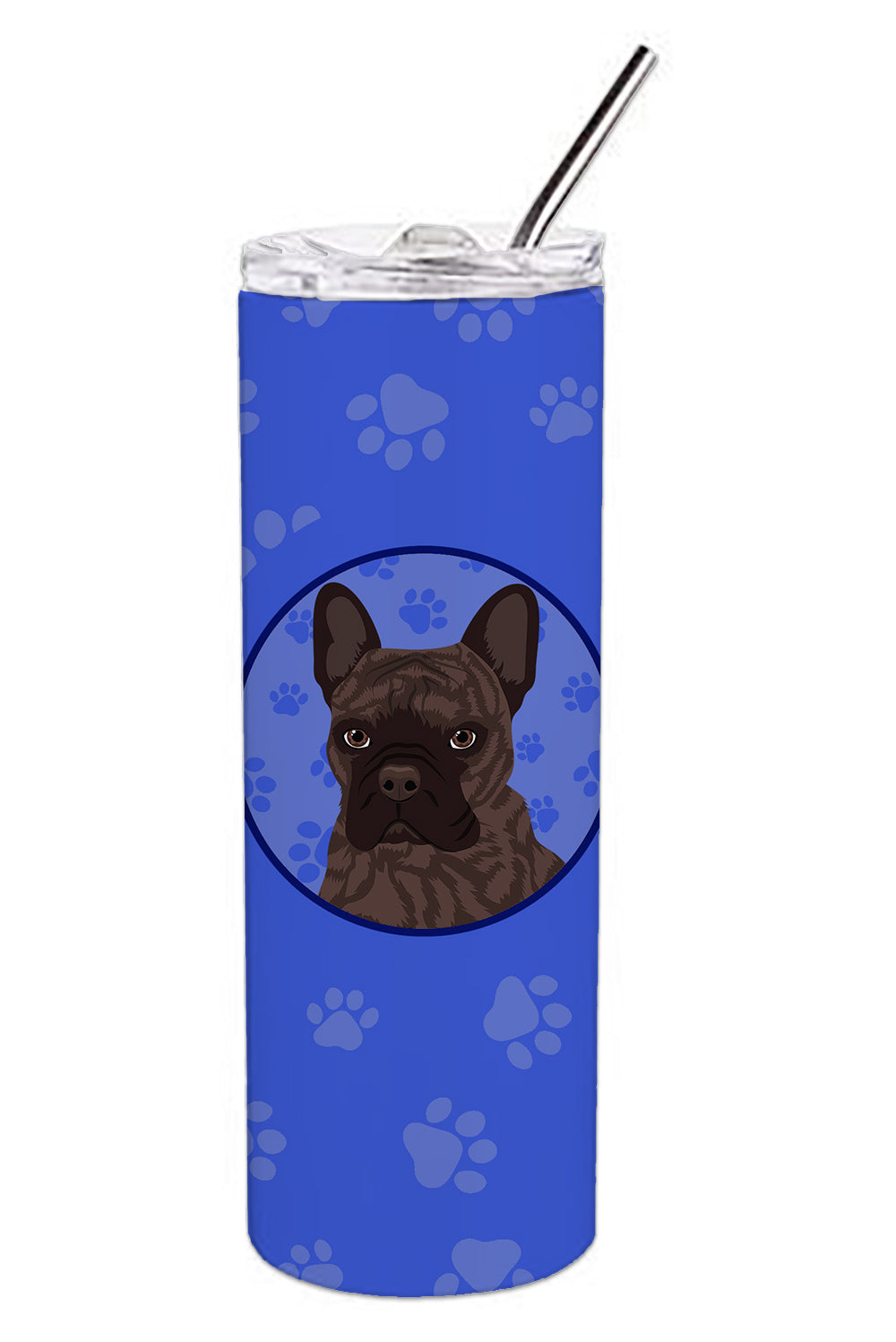 Buy this French Bulldog Brindle #1  Stainless Steel 20 oz Skinny Tumbler