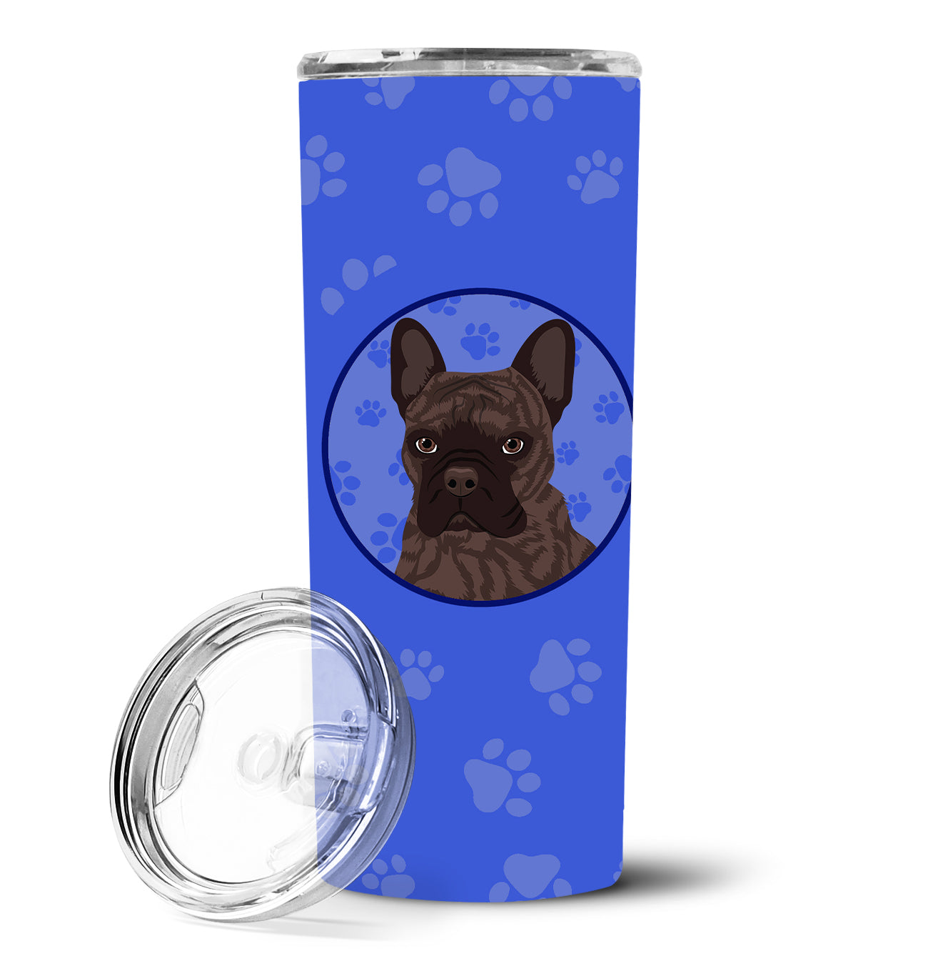 French Bulldog Brindle #1  Stainless Steel 20 oz Skinny Tumbler - the-store.com