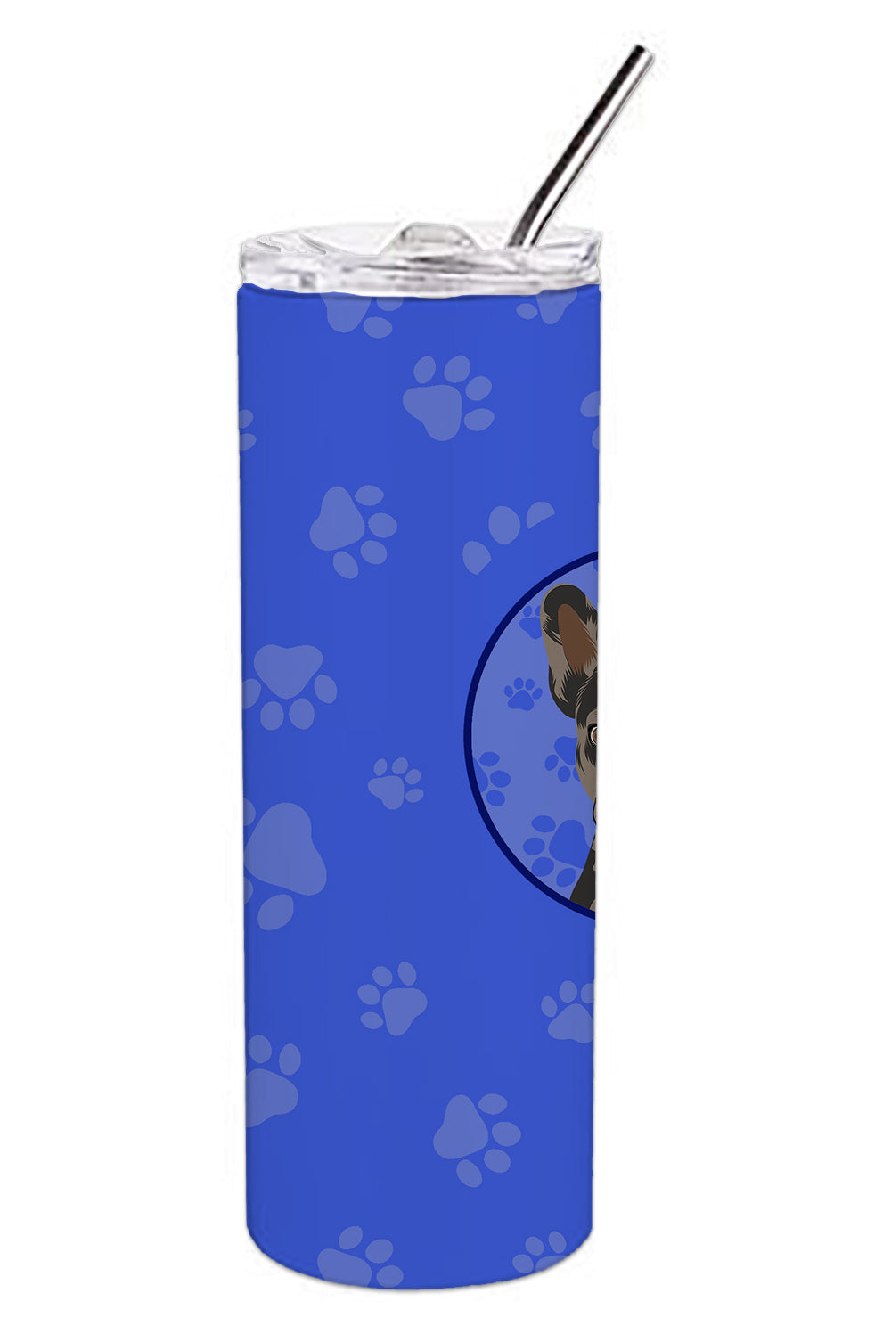 French Bulldog Chocolate  Stainless Steel 20 oz Skinny Tumbler - the-store.com