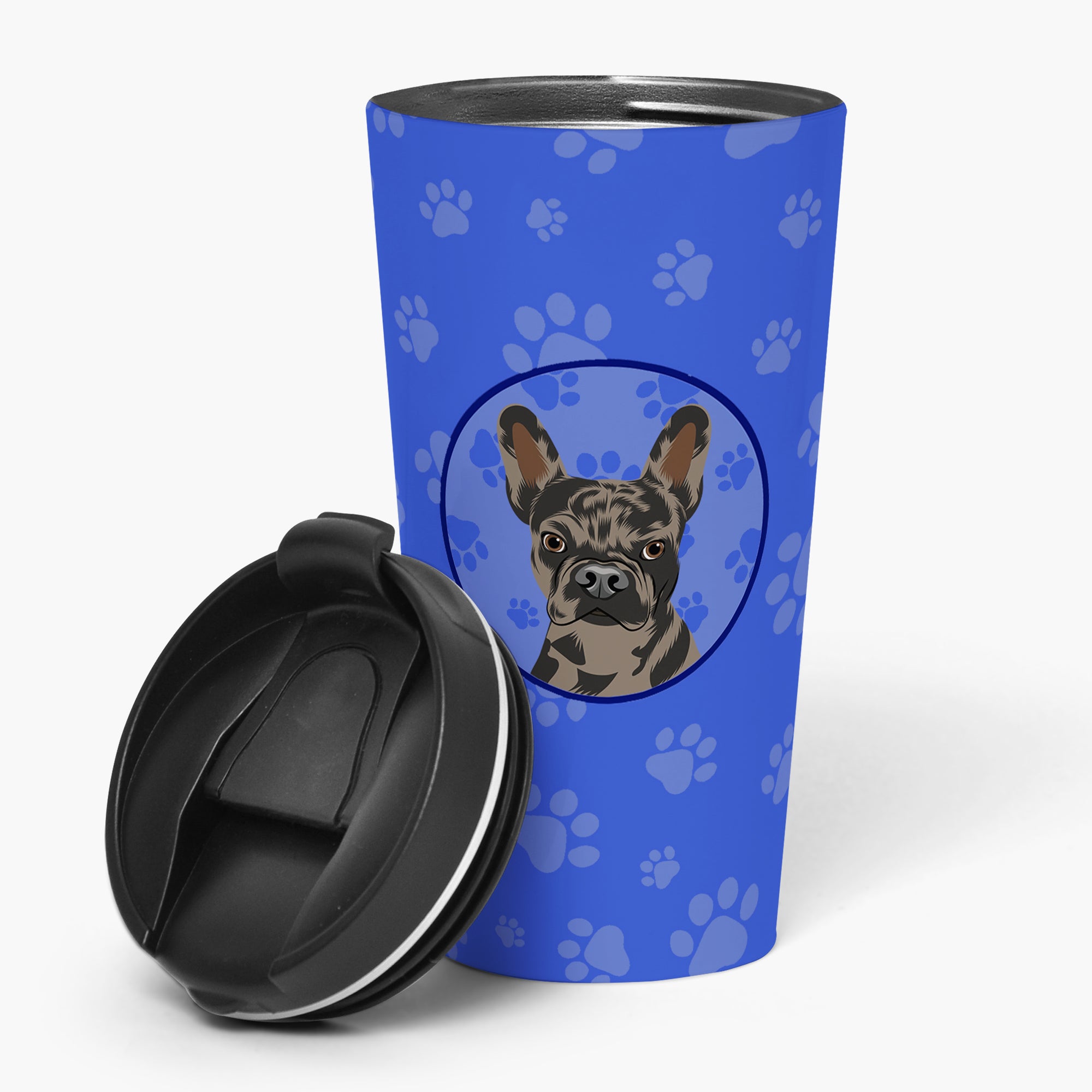 Buy this French Bulldog Chocolate  Stainless Steel 16 oz  Tumbler