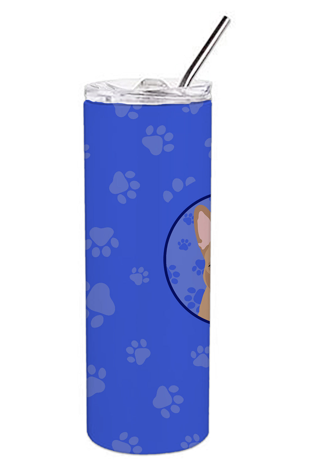 French Bulldog Cream  Stainless Steel 20 oz Skinny Tumbler - the-store.com