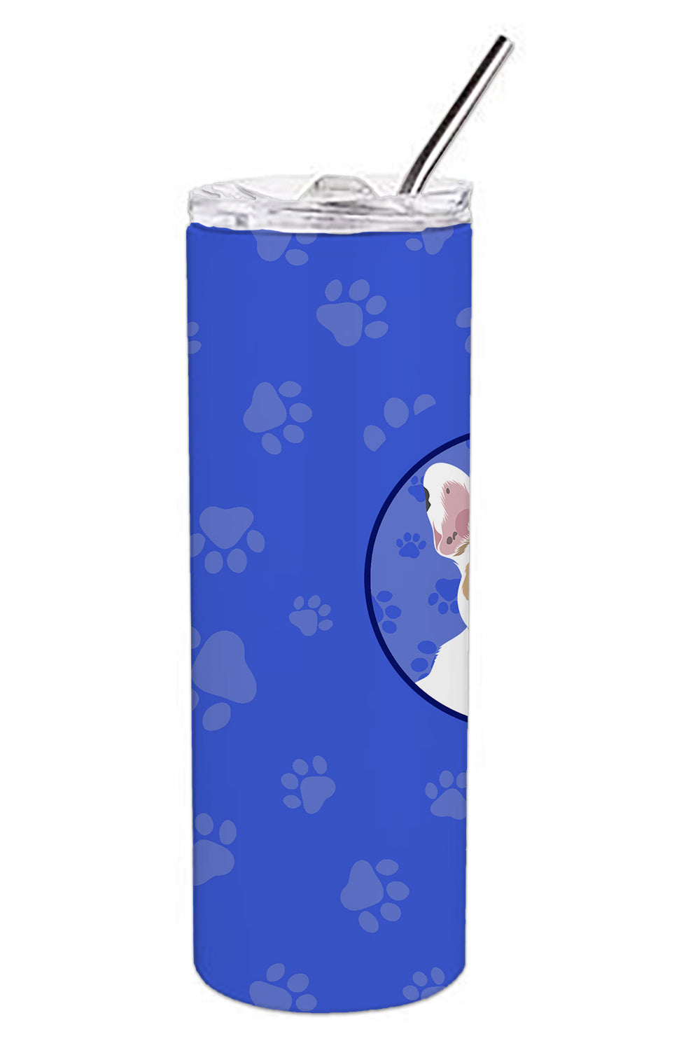 Buy this French Bulldog White #1  Stainless Steel 20 oz Skinny Tumbler