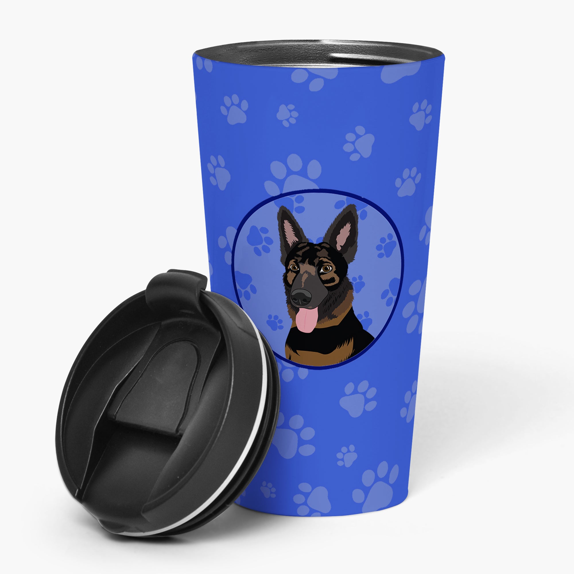 Buy this German Shepherd Bicolor  Stainless Steel 16 oz  Tumbler