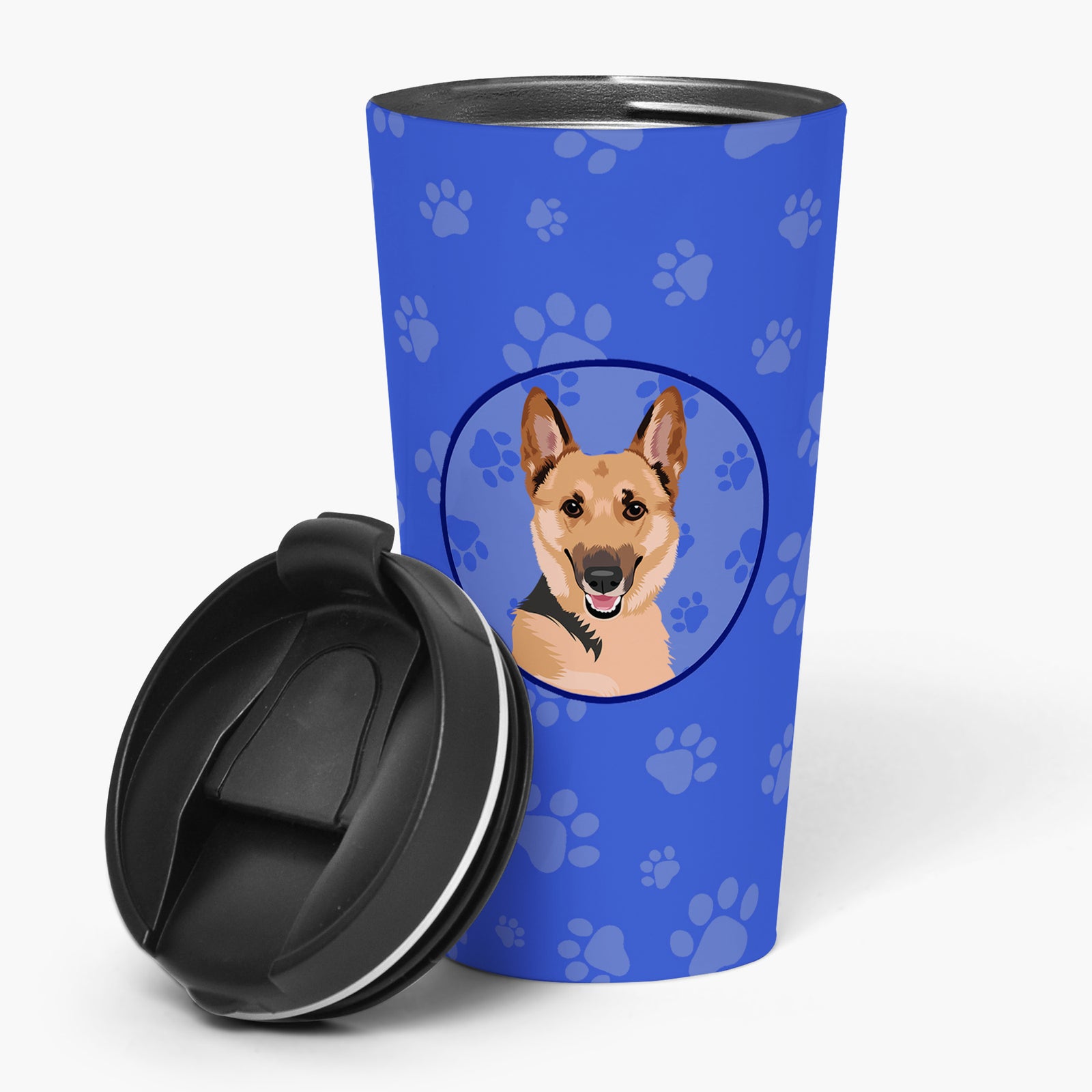 Buy this German Shepherd Black and Tan #1  Stainless Steel 16 oz  Tumbler