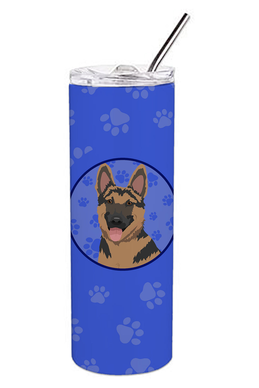 Buy this German Shepherd Red and Black  Stainless Steel 20 oz Skinny Tumbler