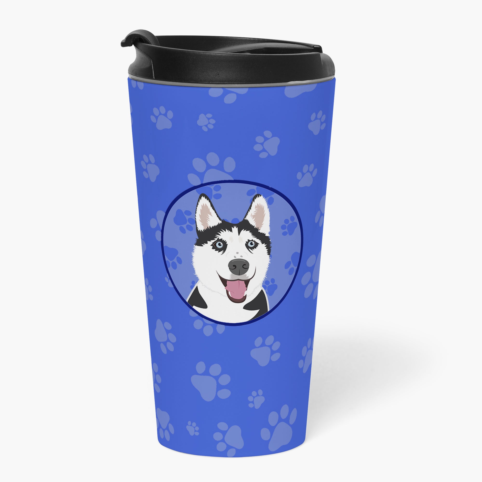 Siberian Husky Black and White #2  Stainless Steel 16 oz  Tumbler - the-store.com