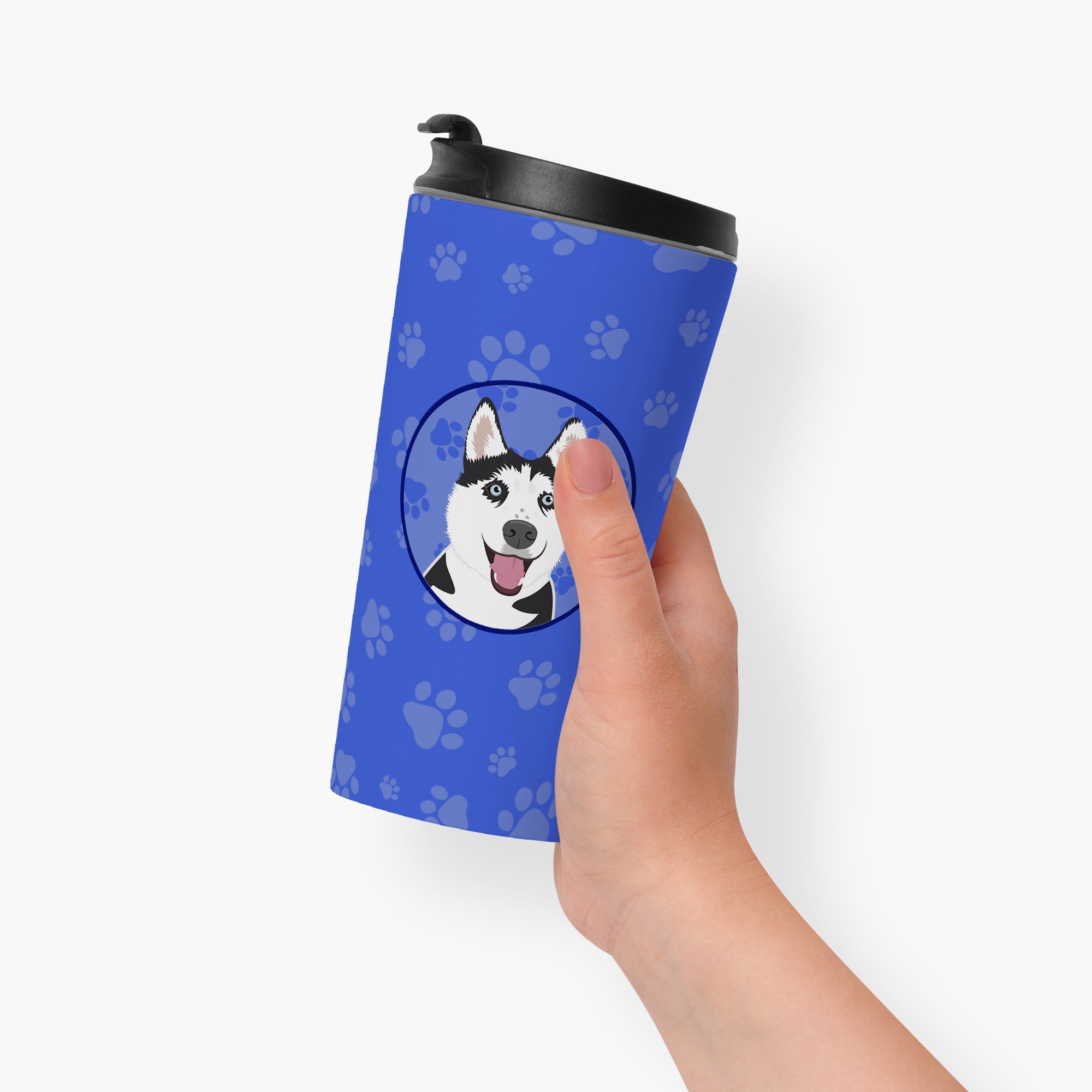 Siberian Husky Black and White #2  Stainless Steel 16 oz  Tumbler - the-store.com