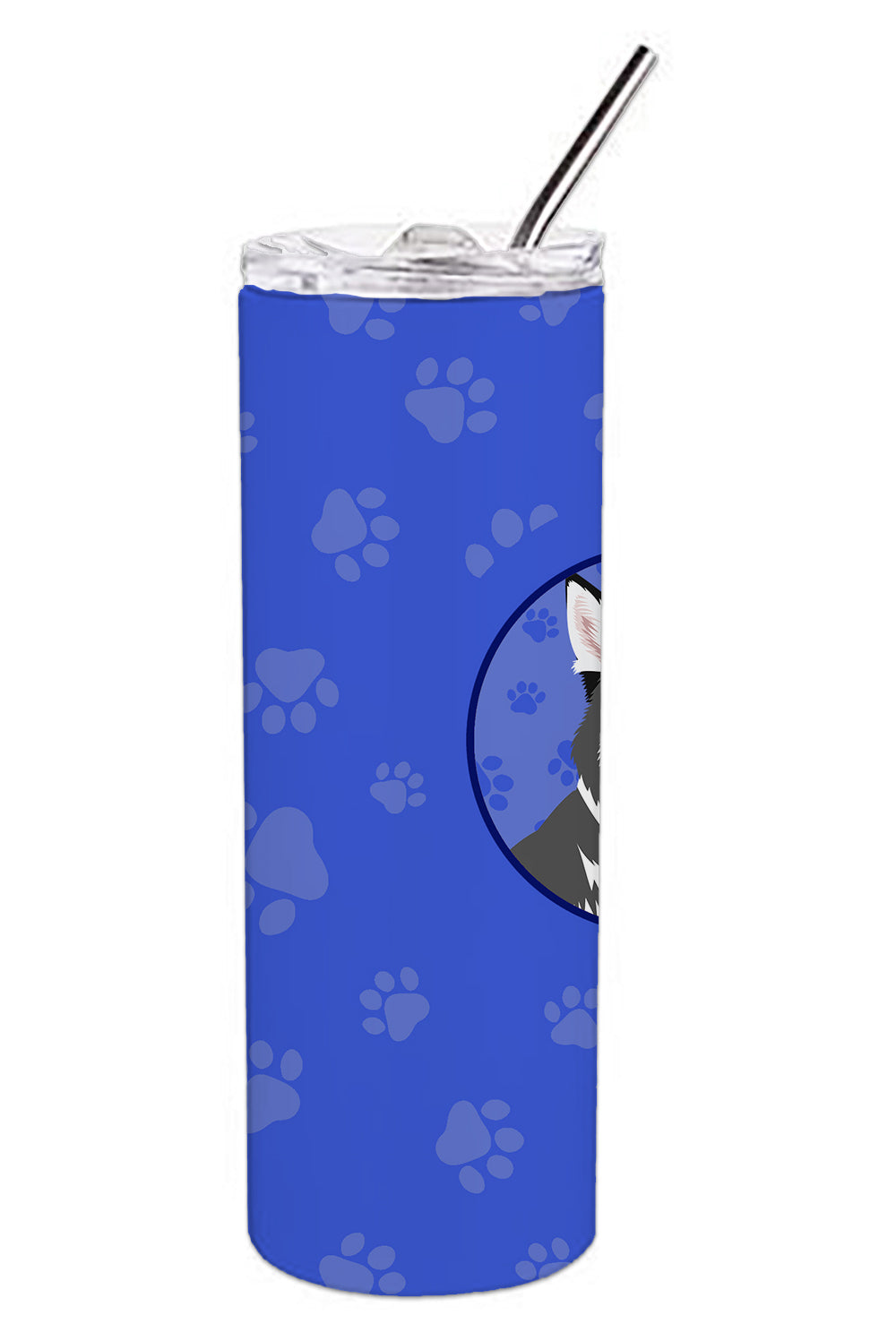 Siberian Husky Silver and White #2  Stainless Steel 20 oz Skinny Tumbler - the-store.com