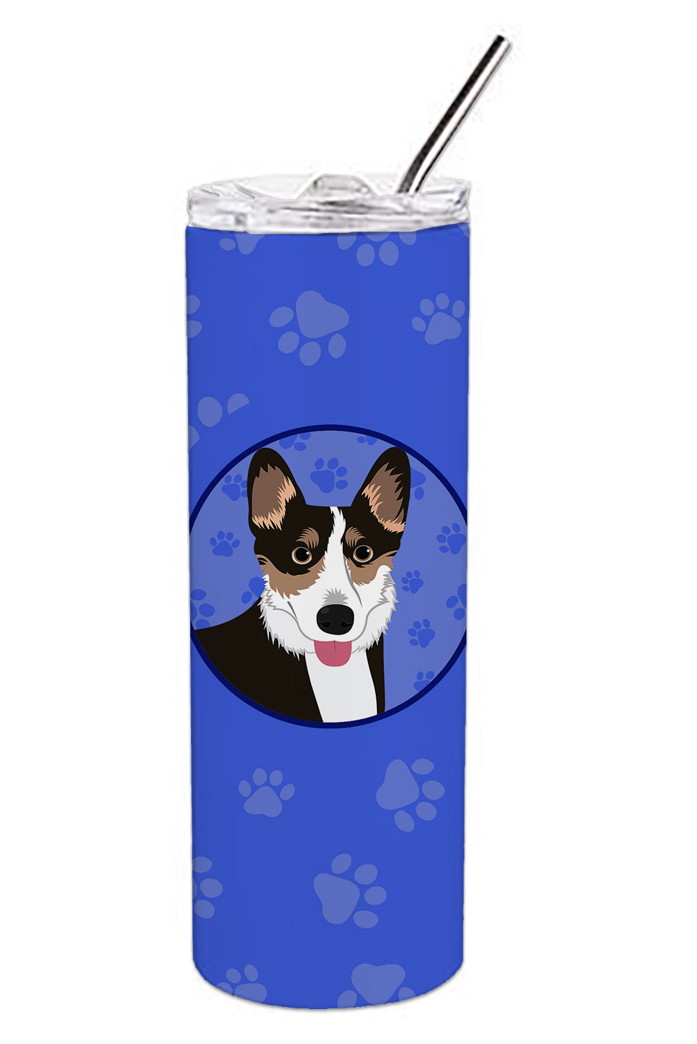 Buy this Pembroke Welsh Corgi Tricolor Black-Headed #2  Stainless Steel 20 oz Skinny Tumbler