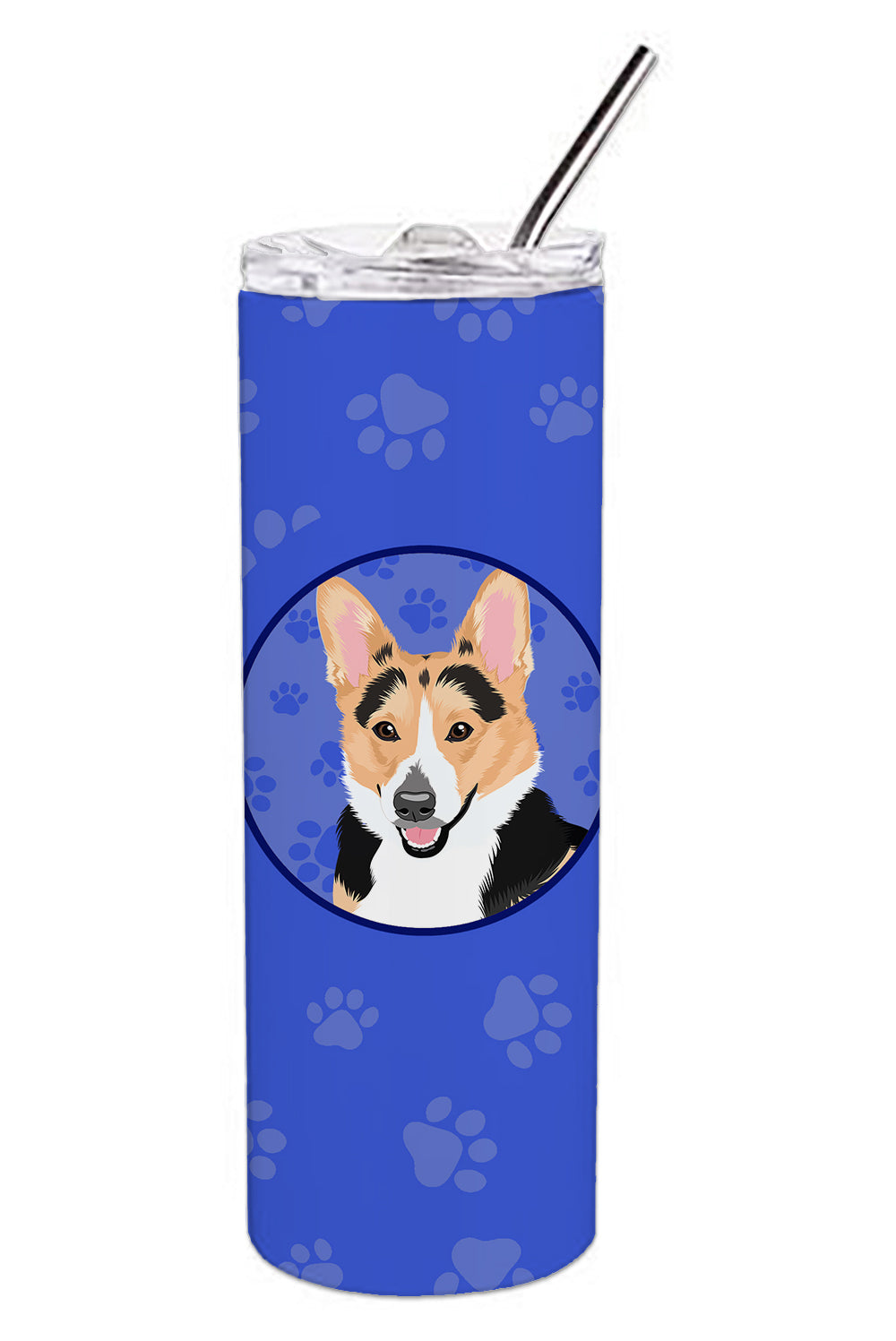 Buy this Pembroke Welsh Corgi Tricolor Red-Headed  Stainless Steel 20 oz Skinny Tumbler