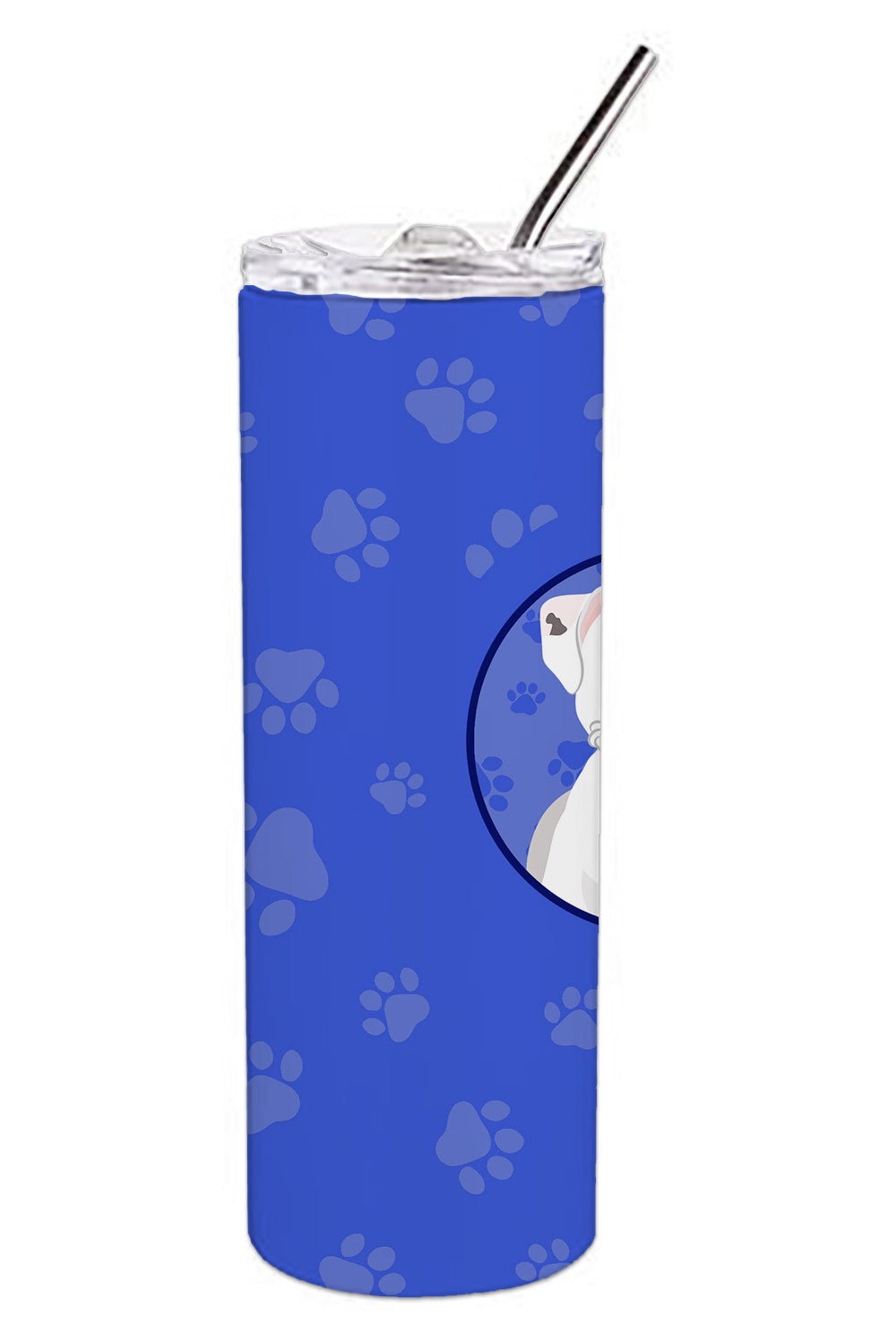 Pit Bull White #1  Stainless Steel 20 oz Skinny Tumbler - the-store.com