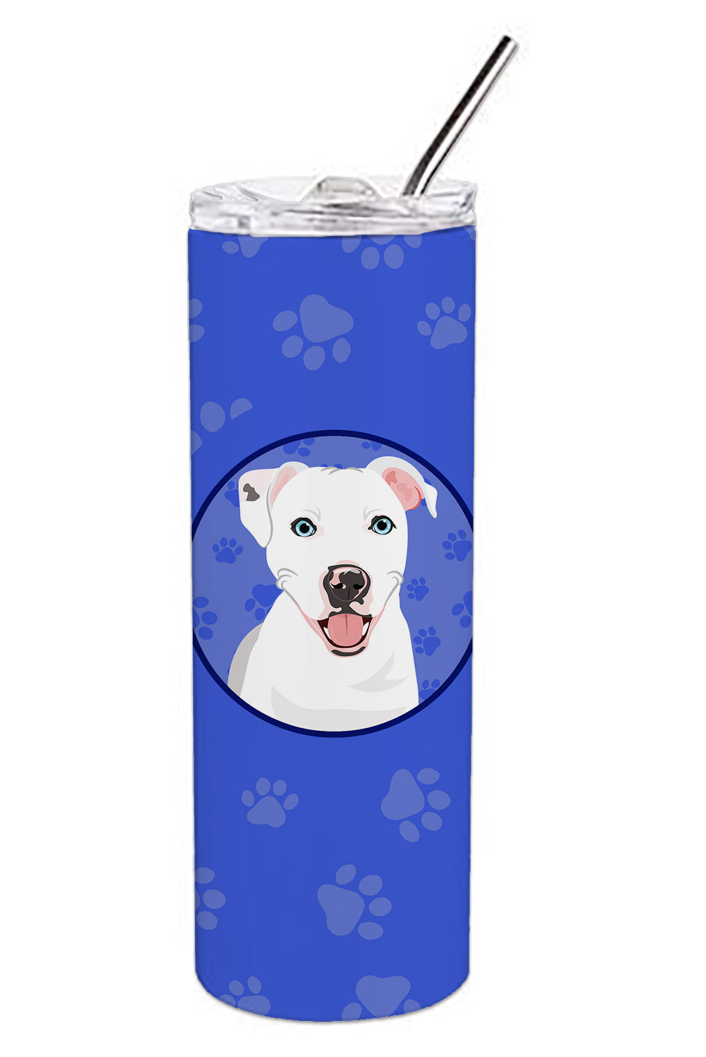 Buy this Pit Bull White #1  Stainless Steel 20 oz Skinny Tumbler