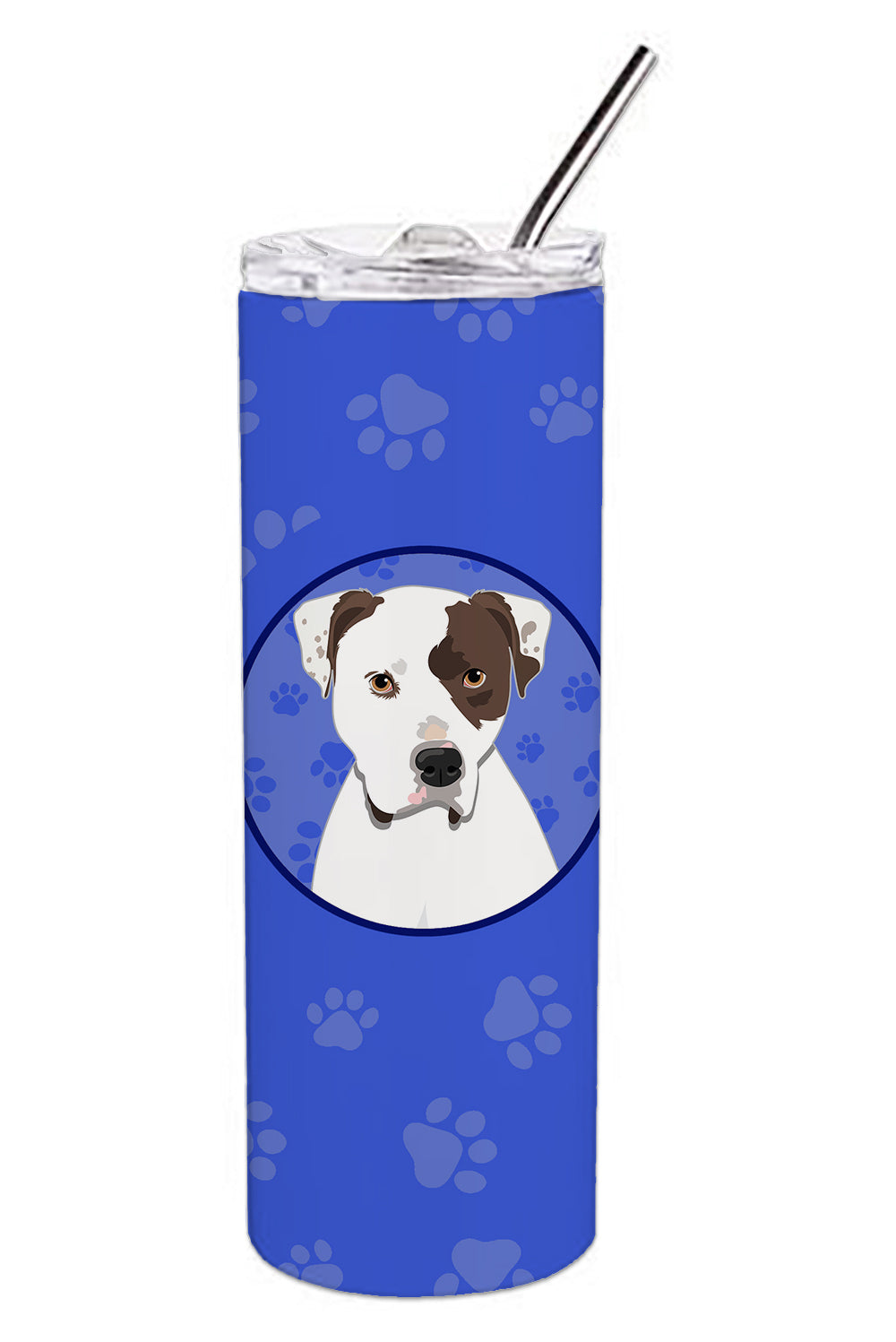 Buy this Pit Bull White #2  Stainless Steel 20 oz Skinny Tumbler