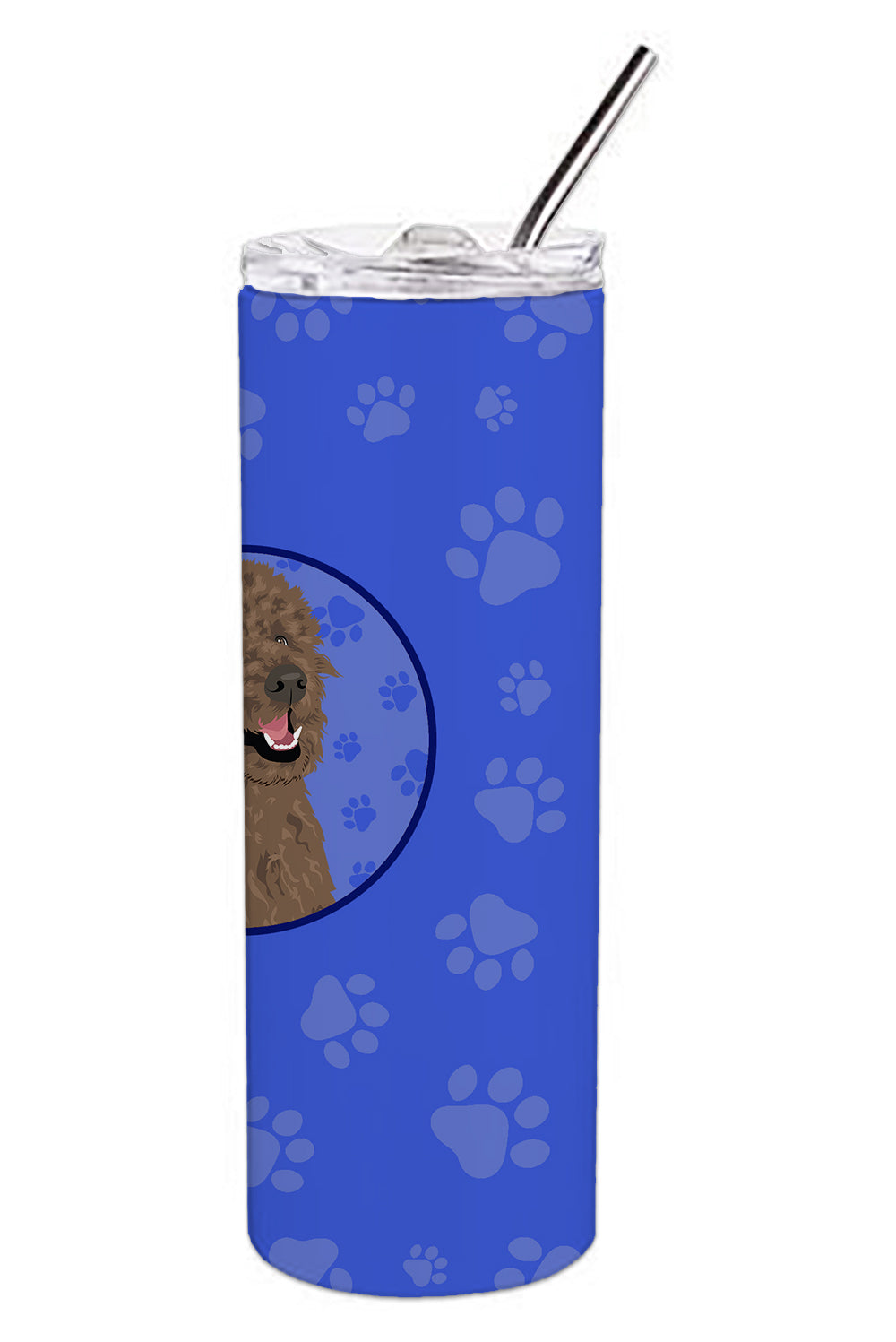 Poodle Standard Brown  Stainless Steel 20 oz Skinny Tumbler - the-store.com