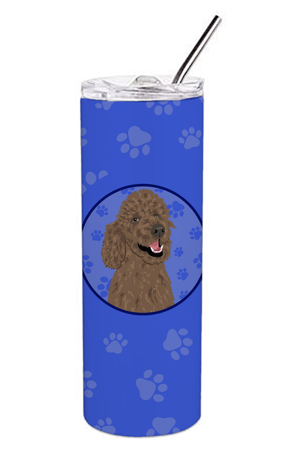 Buy this Poodle Standard Brown  Stainless Steel 20 oz Skinny Tumbler