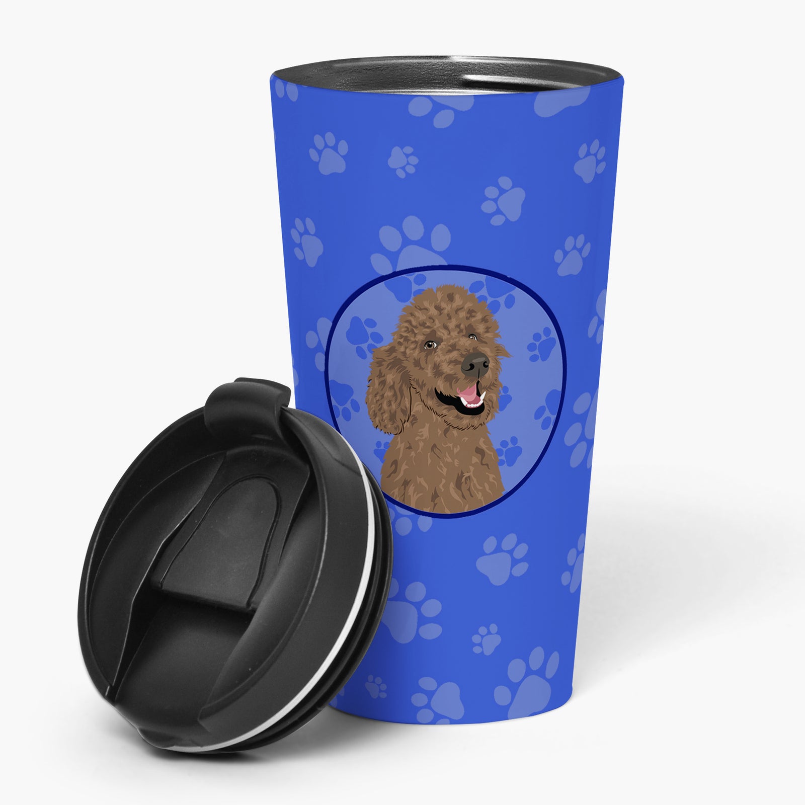 Buy this Poodle Standard Brown  Stainless Steel 16 oz  Tumbler