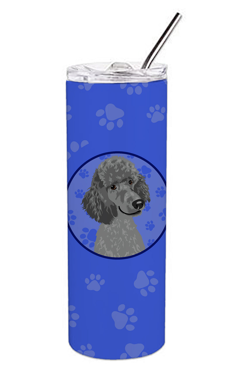 Buy this Poodle Standard Gray  Stainless Steel 20 oz Skinny Tumbler