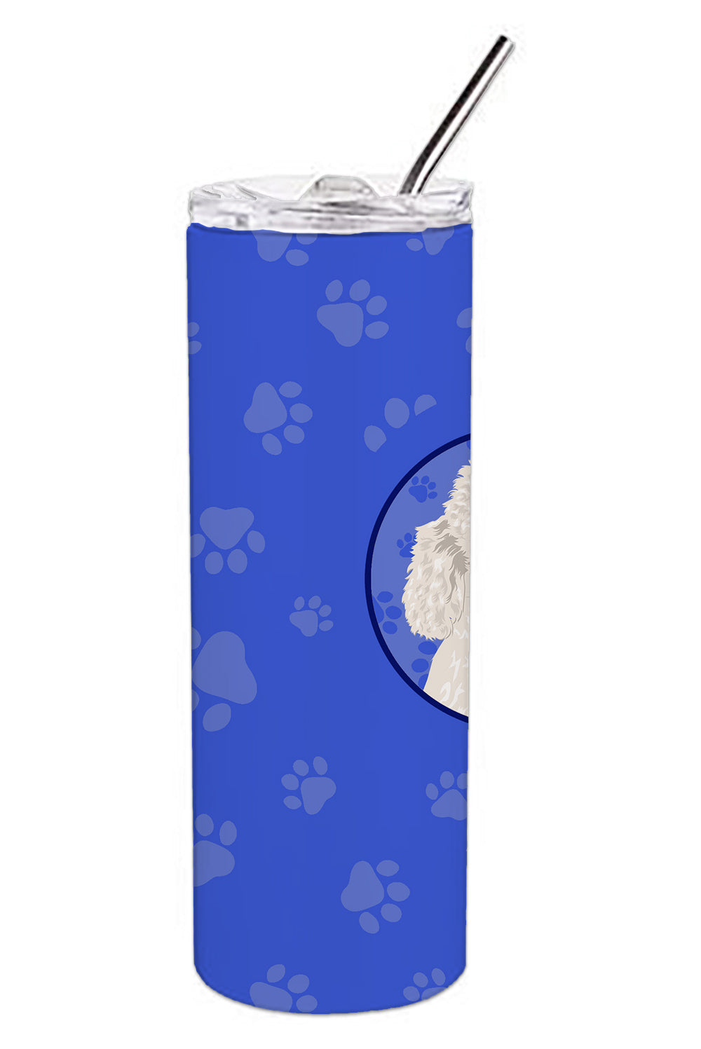 Poodle Standard White  Stainless Steel 20 oz Skinny Tumbler - the-store.com