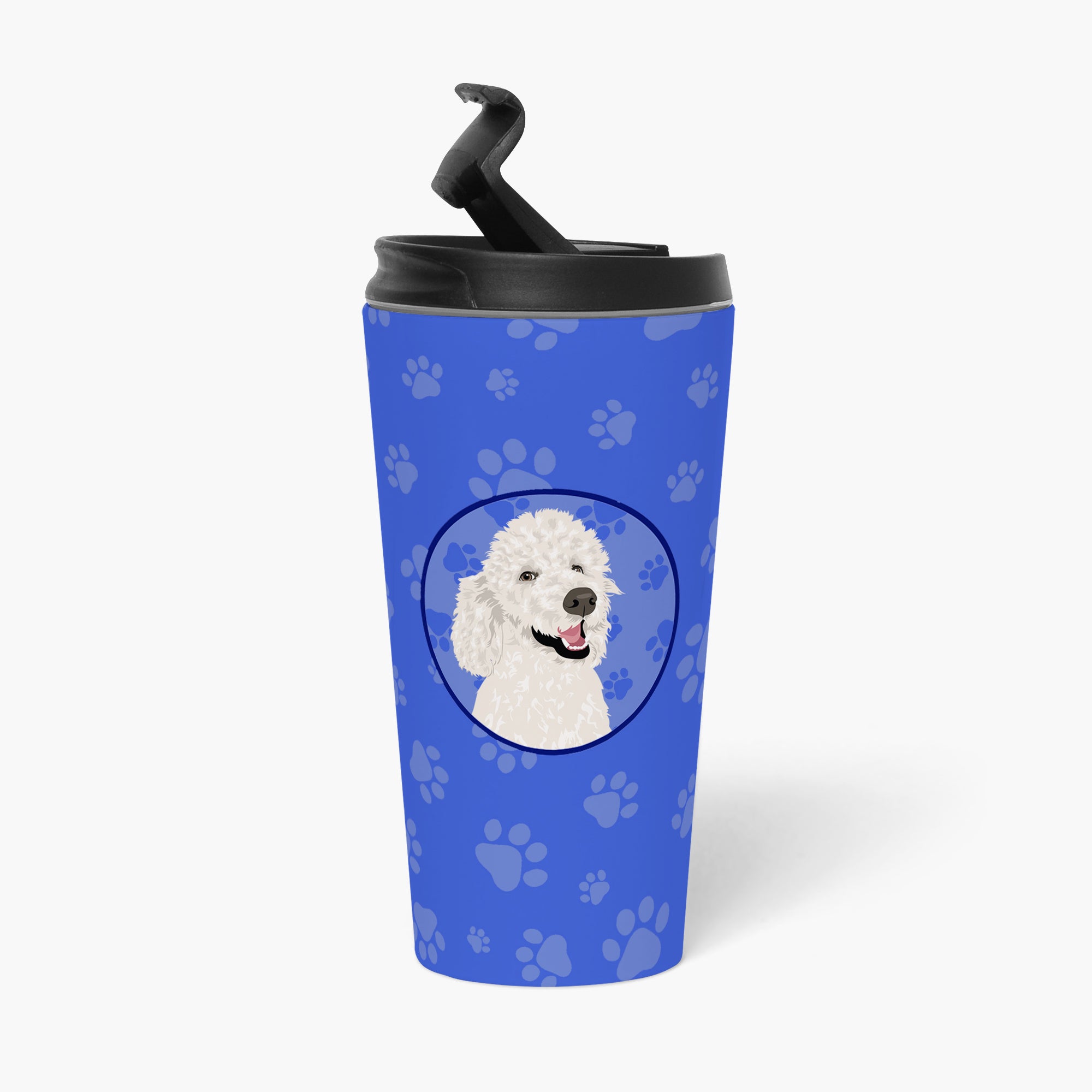 Poodle Standard White  Stainless Steel 16 oz  Tumbler - the-store.com