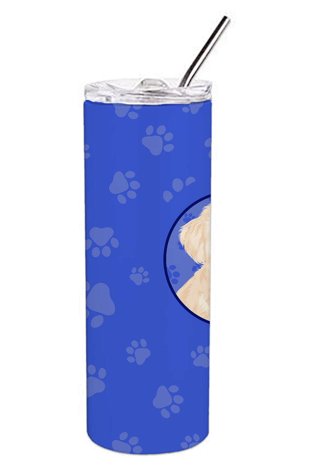 Buy this Poodle Toy Cream  Stainless Steel 20 oz Skinny Tumbler