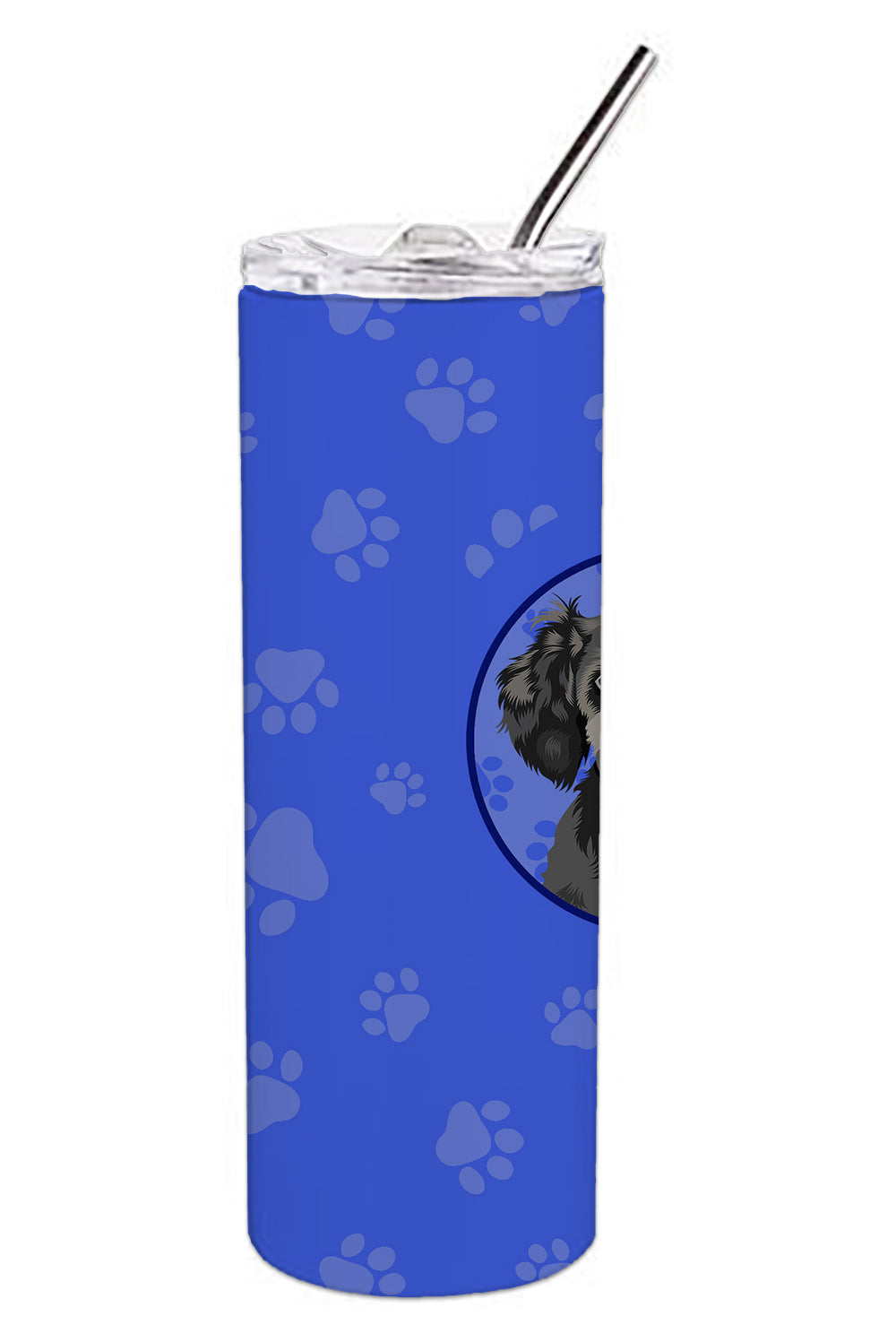 Poodle Toy Grey  Stainless Steel 20 oz Skinny Tumbler - the-store.com