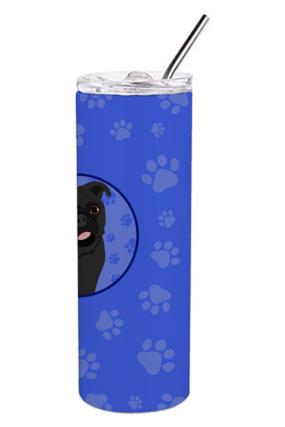 Pug Black #1  Stainless Steel 20 oz Skinny Tumbler - the-store.com