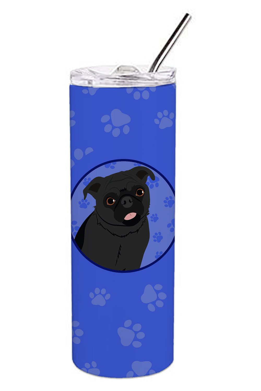 Buy this Pug Black #1  Stainless Steel 20 oz Skinny Tumbler