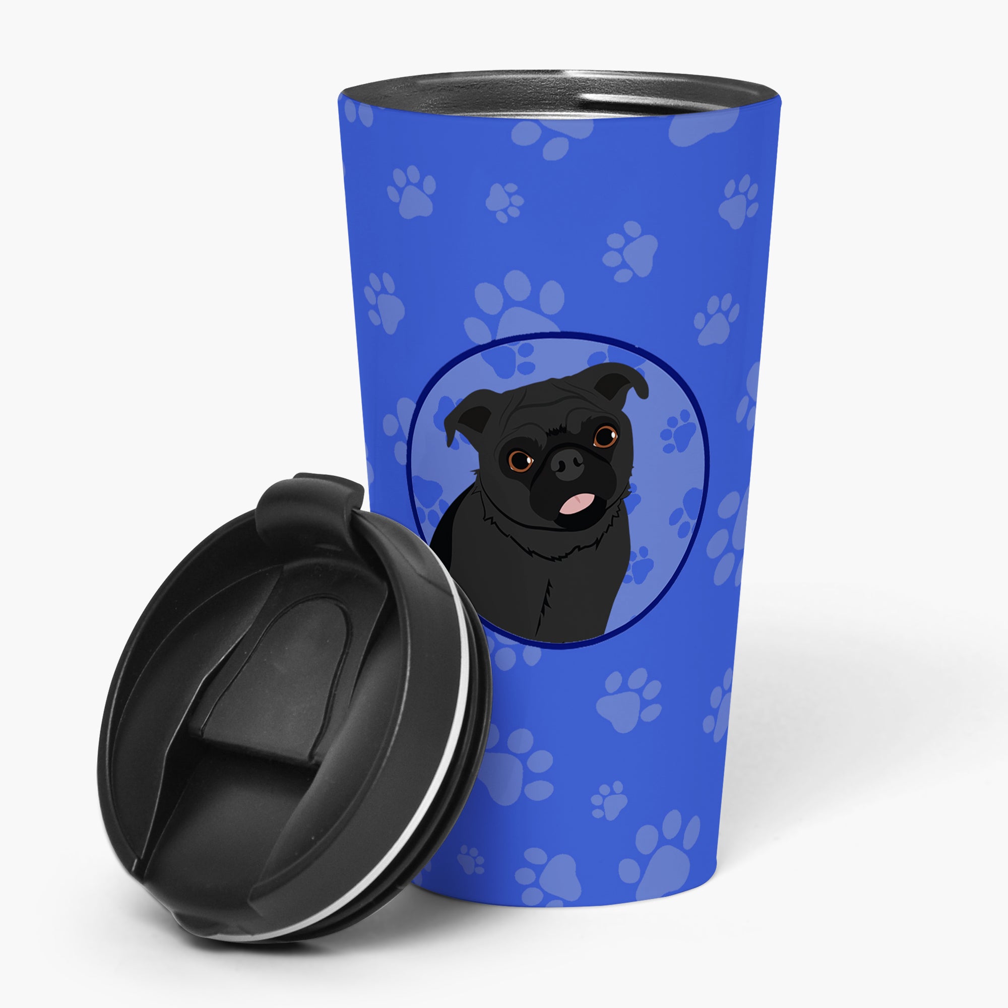 Buy this Pug Black #1  Stainless Steel 16 oz  Tumbler