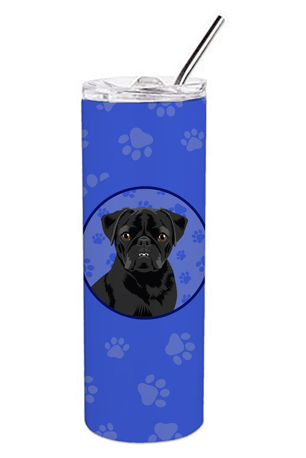 Buy this Pug Black #2  Stainless Steel 20 oz Skinny Tumbler