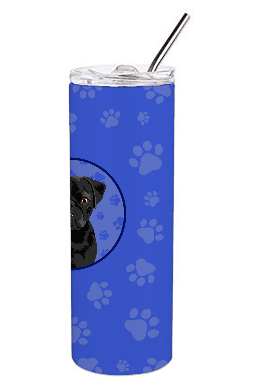 Pug Black #2  Stainless Steel 20 oz Skinny Tumbler - the-store.com