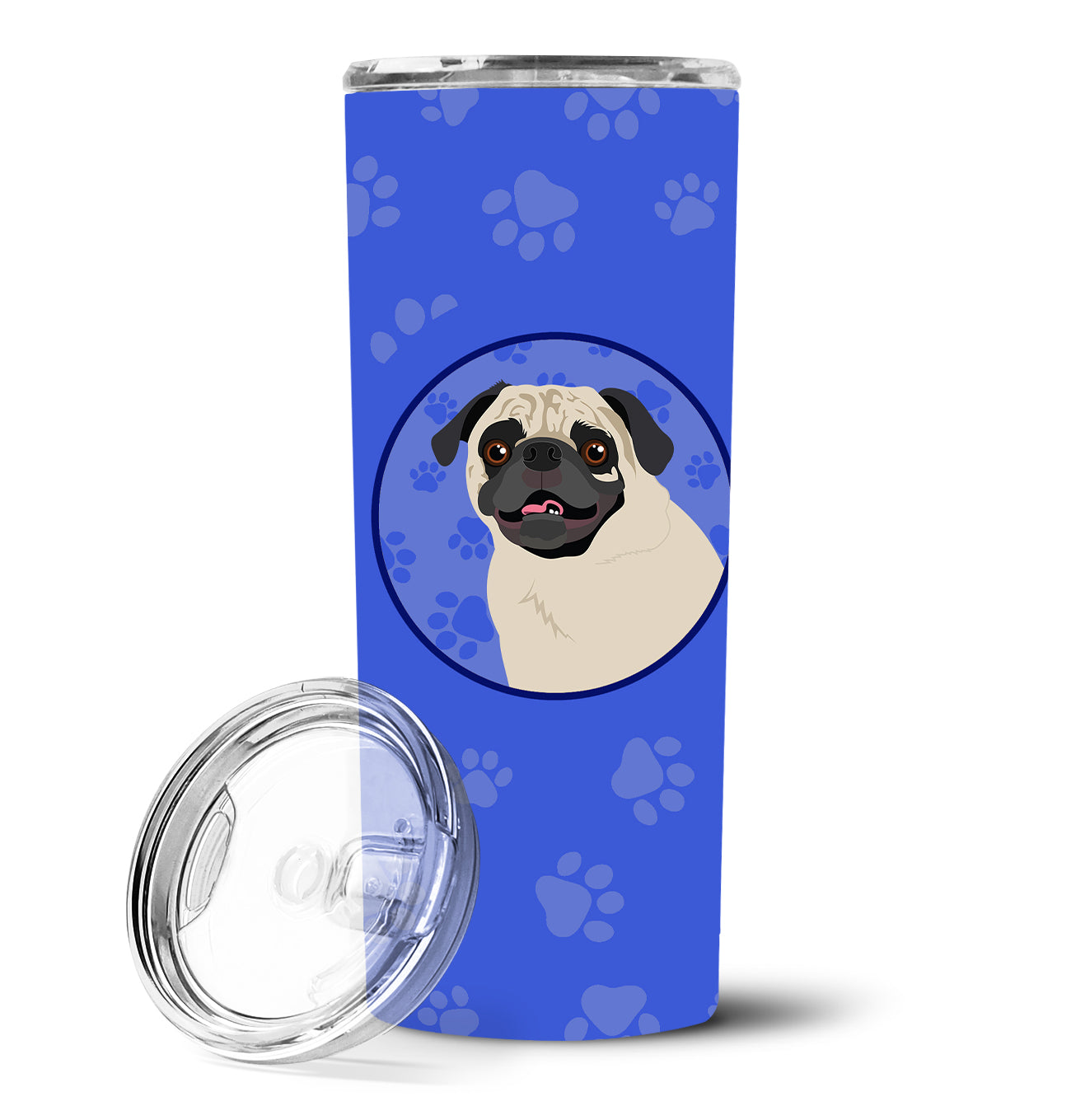 Pug Fawn #2  Stainless Steel 20 oz Skinny Tumbler - the-store.com