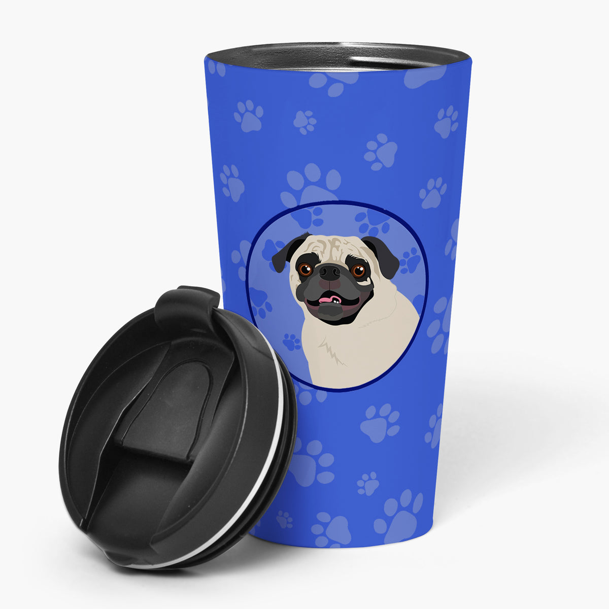 Buy this Pug Fawn #2  Stainless Steel 16 oz  Tumbler