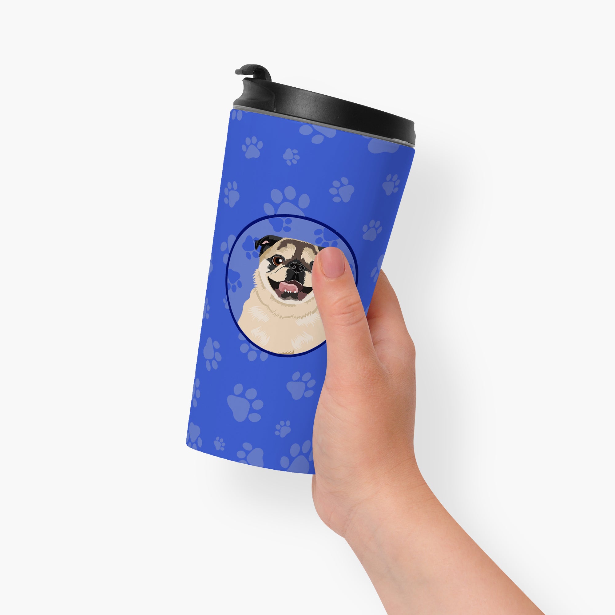 Pug Fawn #5  Stainless Steel 16 oz  Tumbler - the-store.com