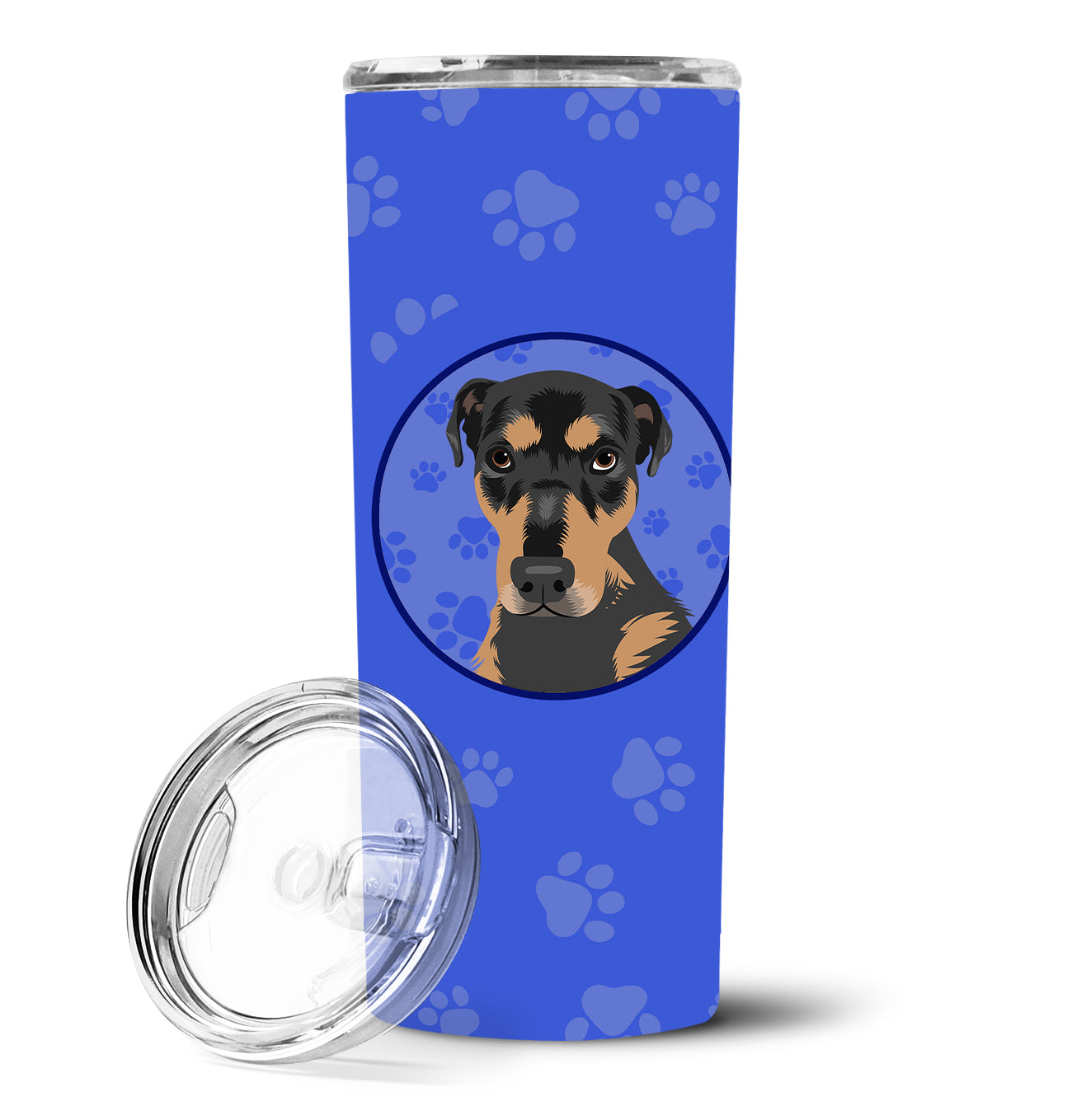 Rottweiler Black and Tan #2  Stainless Steel 20 oz Skinny Tumbler - the-store.com