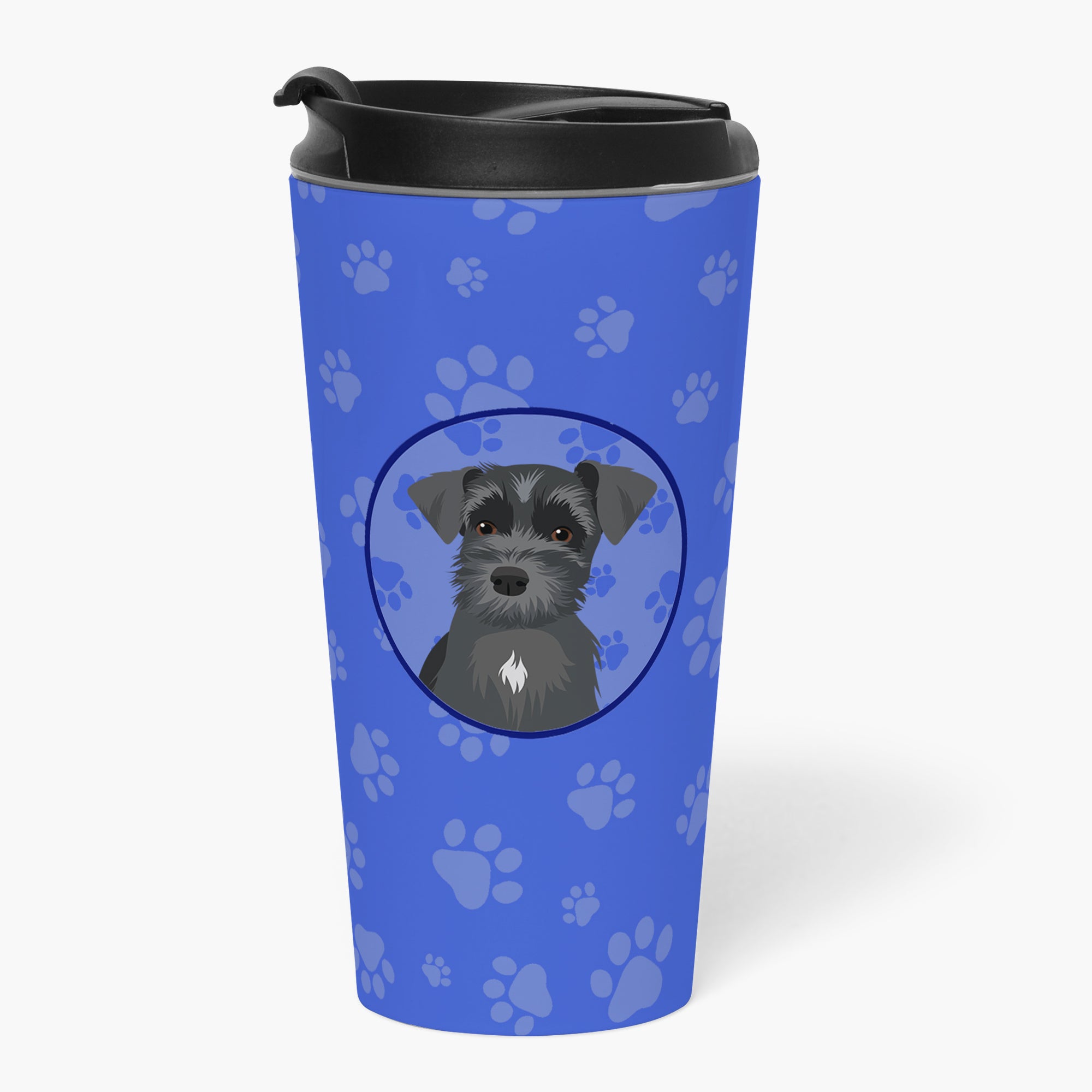 Buy this Schnauzer Black #1  Stainless Steel 16 oz  Tumbler