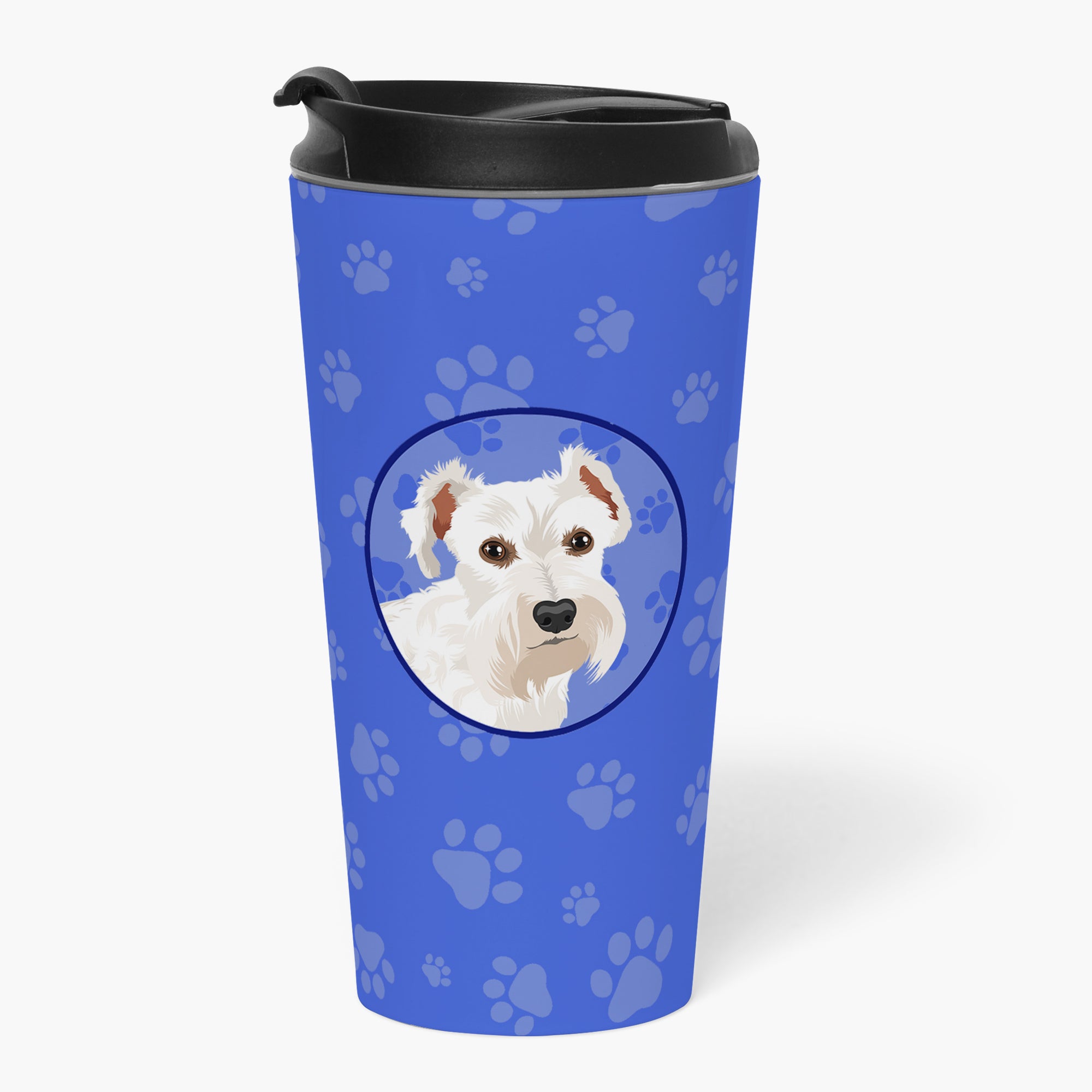 Schnauzer White #1  Stainless Steel 16 oz  Tumbler - the-store.com