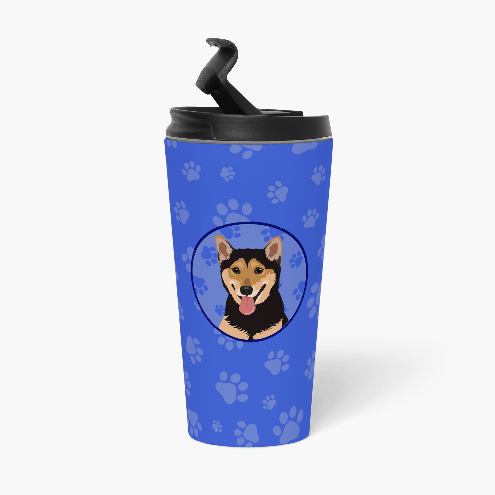 Shiba Inu Black and Tan  Stainless Steel 16 oz  Tumbler - the-store.com