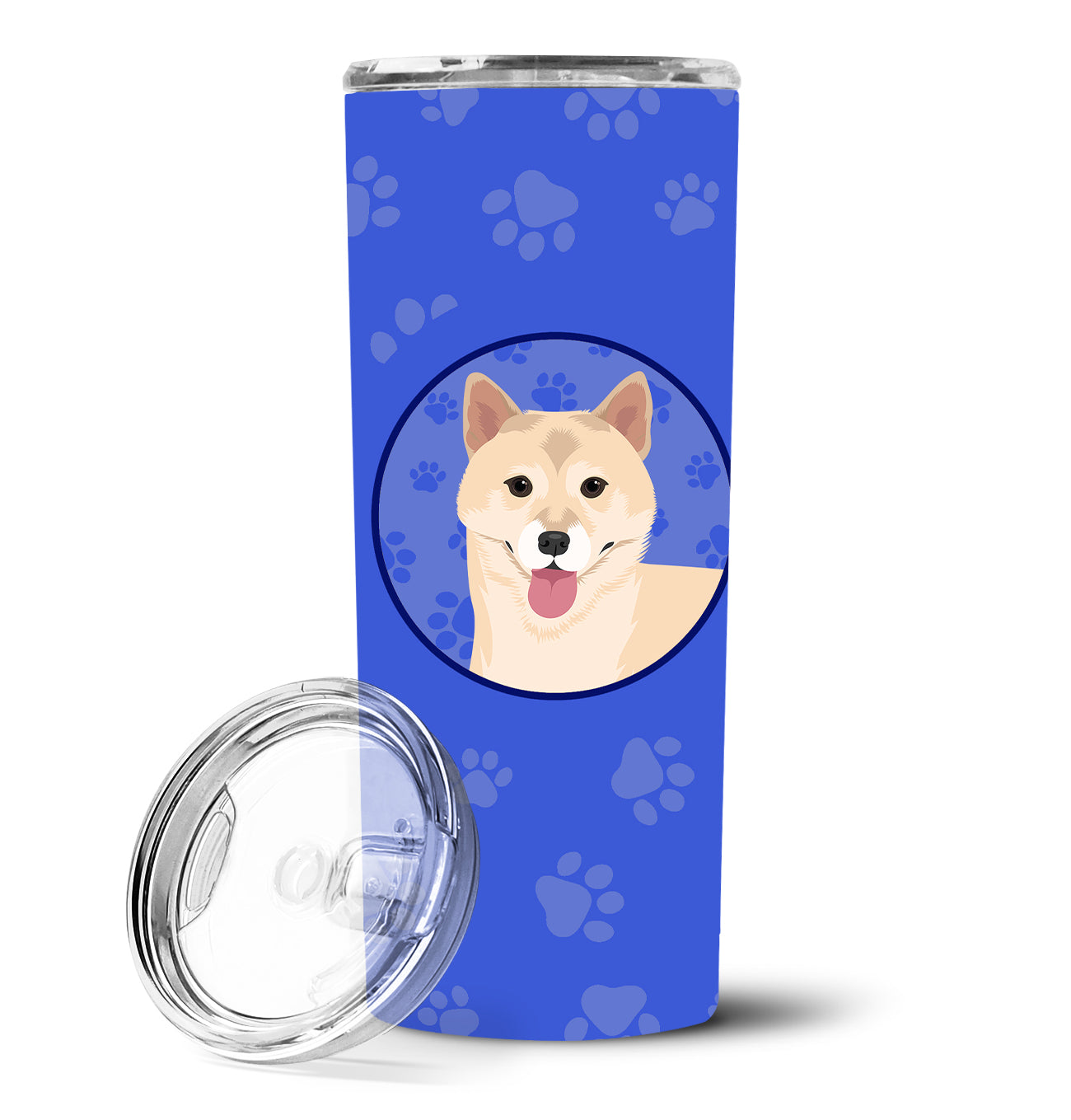 Shiba Inu Cream #1  Stainless Steel 20 oz Skinny Tumbler - the-store.com