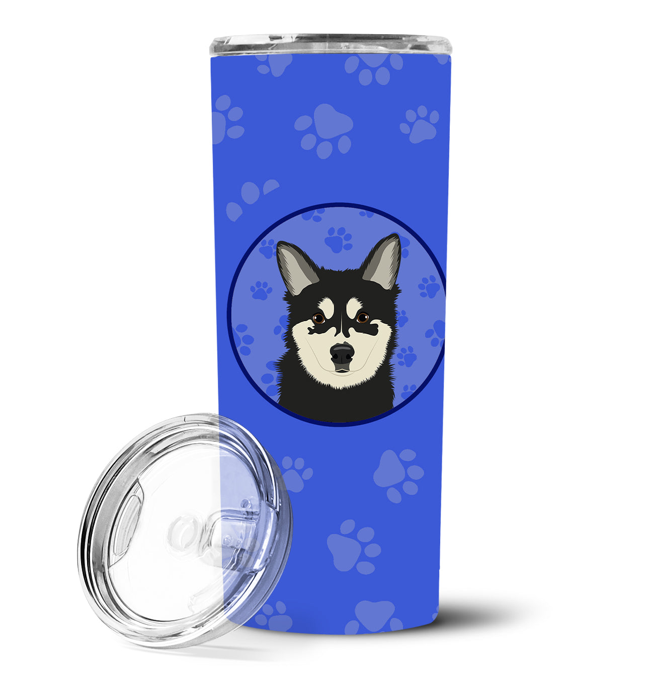 Shiba Inu Husky Mix  Stainless Steel 20 oz Skinny Tumbler - the-store.com