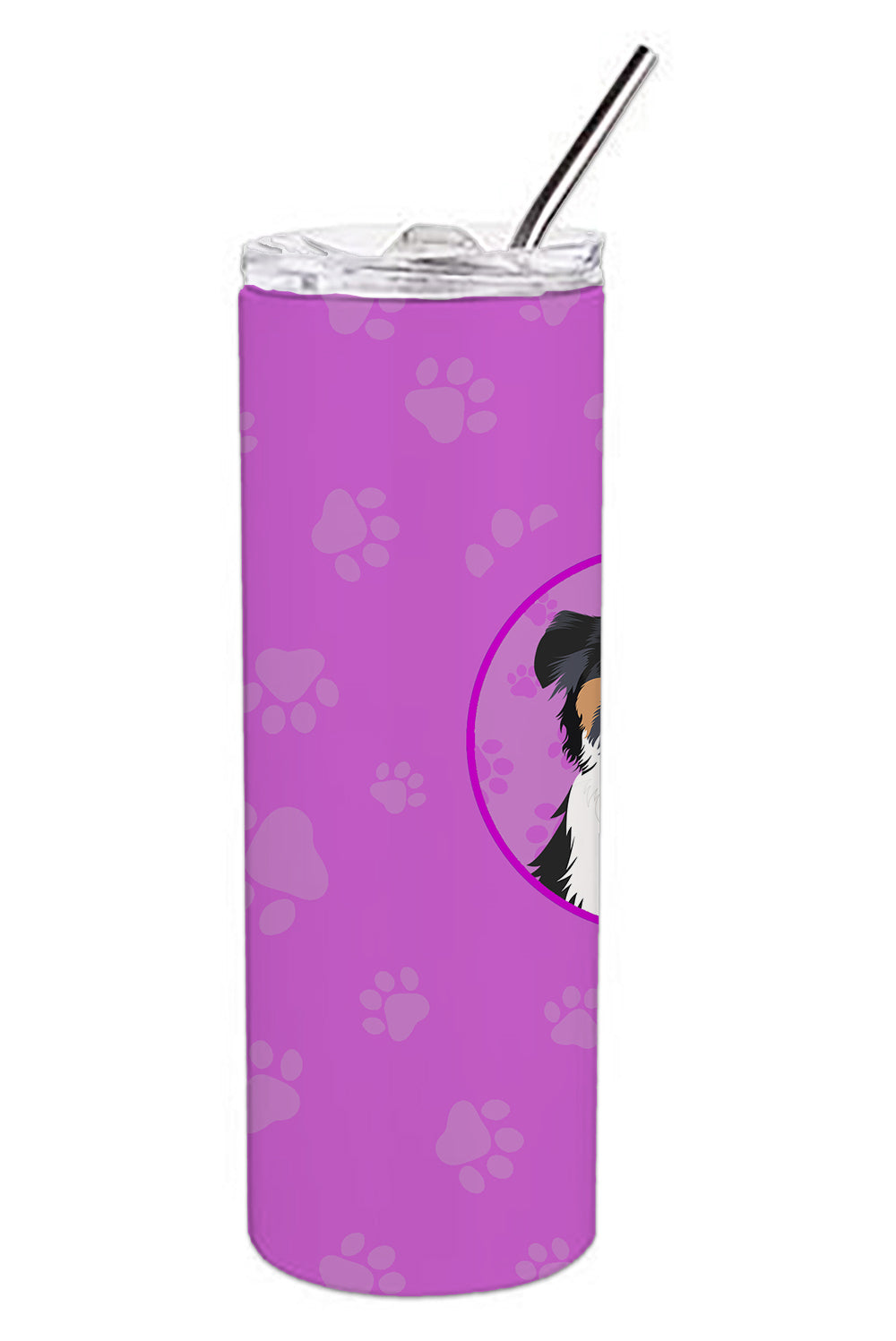 Buy this Australian Shepherd Black Tricolor #2 Stainless Steel 20 oz Skinny Tumbler